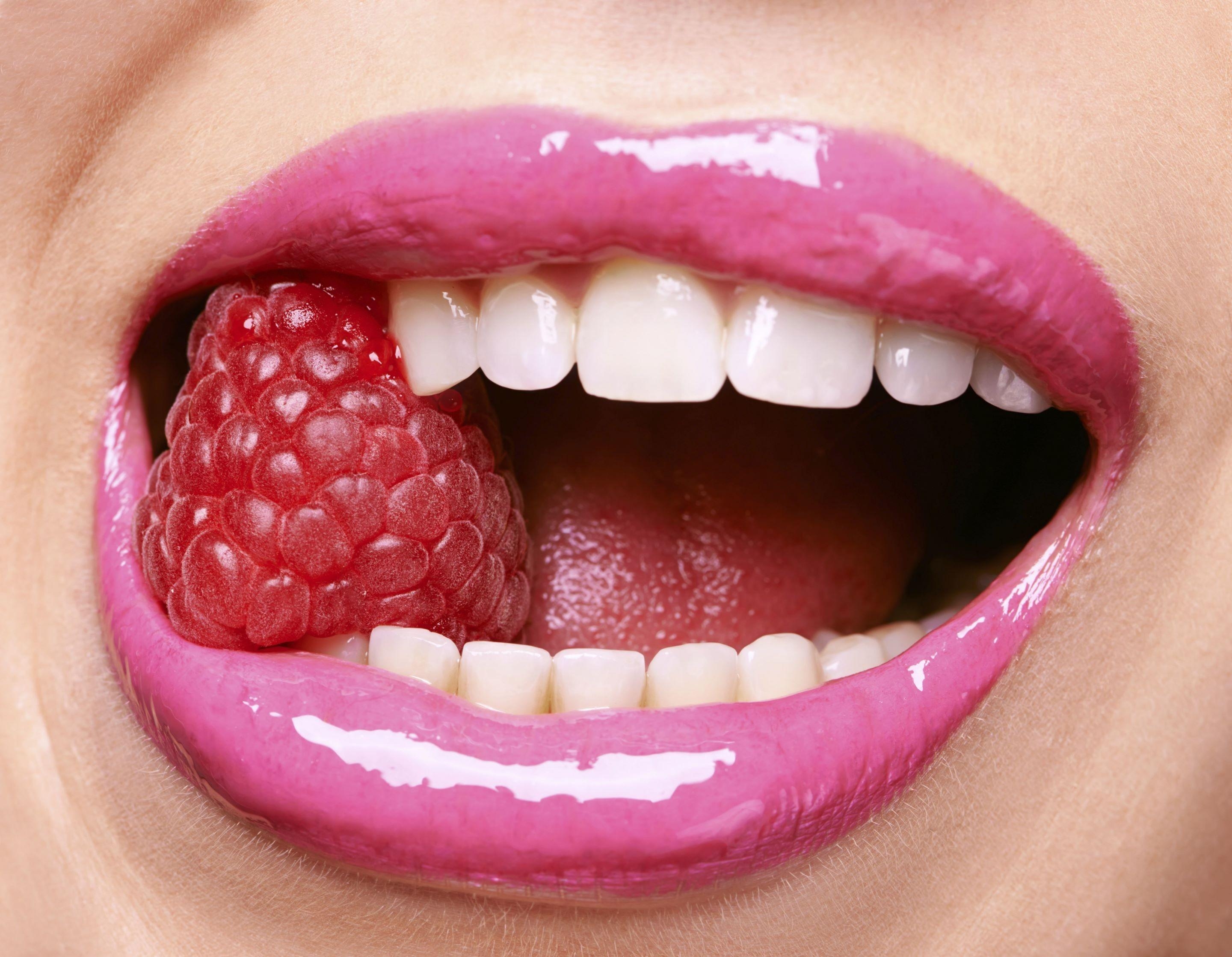 2880x2240 #lips, #fruit, #open mouth, wallpaper. People wallpaper, Desktop