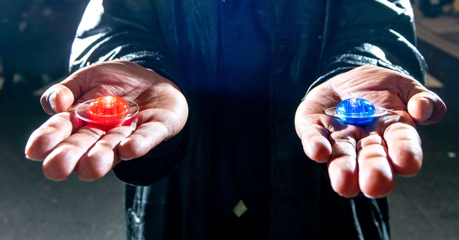 1510x790 The Biggest 'Matrix' Question of All: Red Pill or Blue Pill?, Desktop