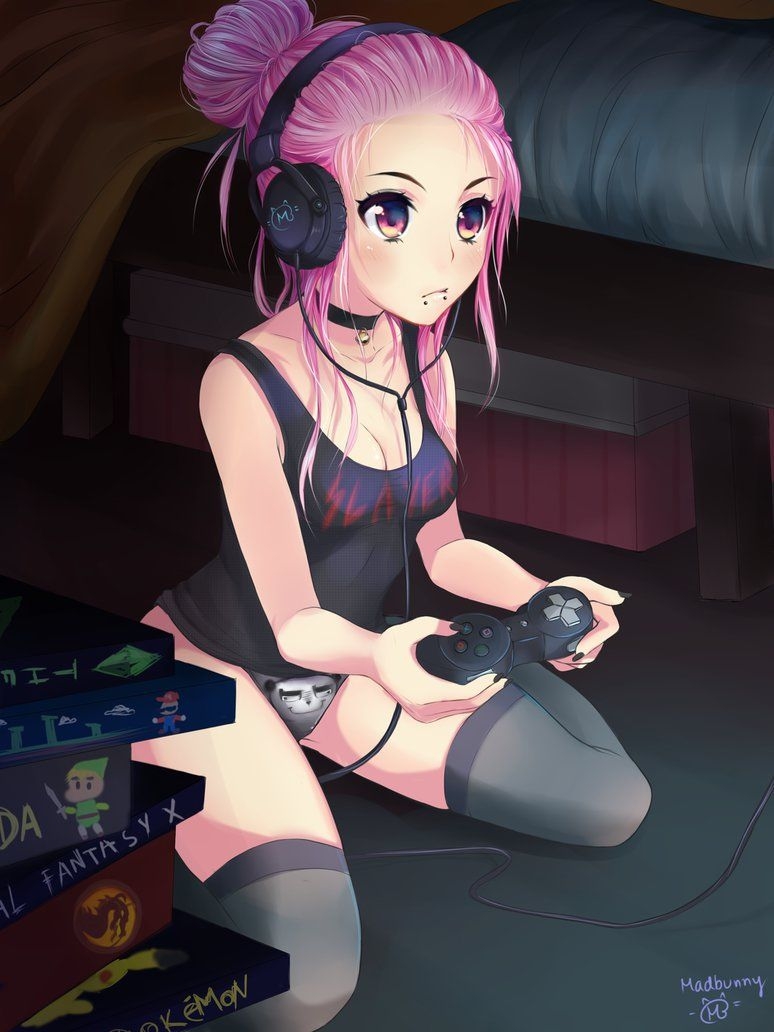 780x1040 Anime Gamer Girl Wallpaper, Phone