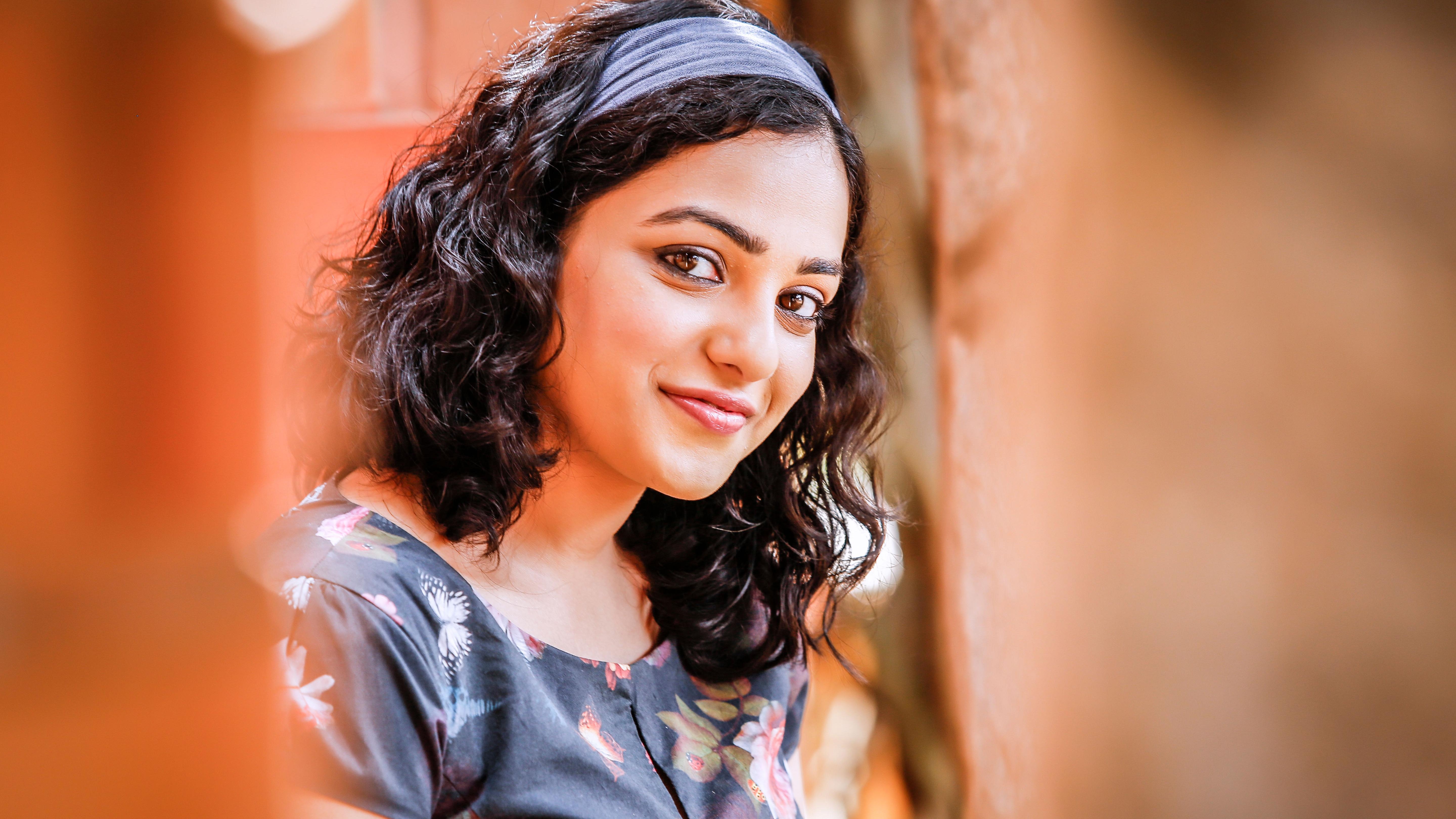 5760x3240 Wallpaper Nithya Menen, Actress, Malayalam, Kannada, Telugu, Tamil, Desktop