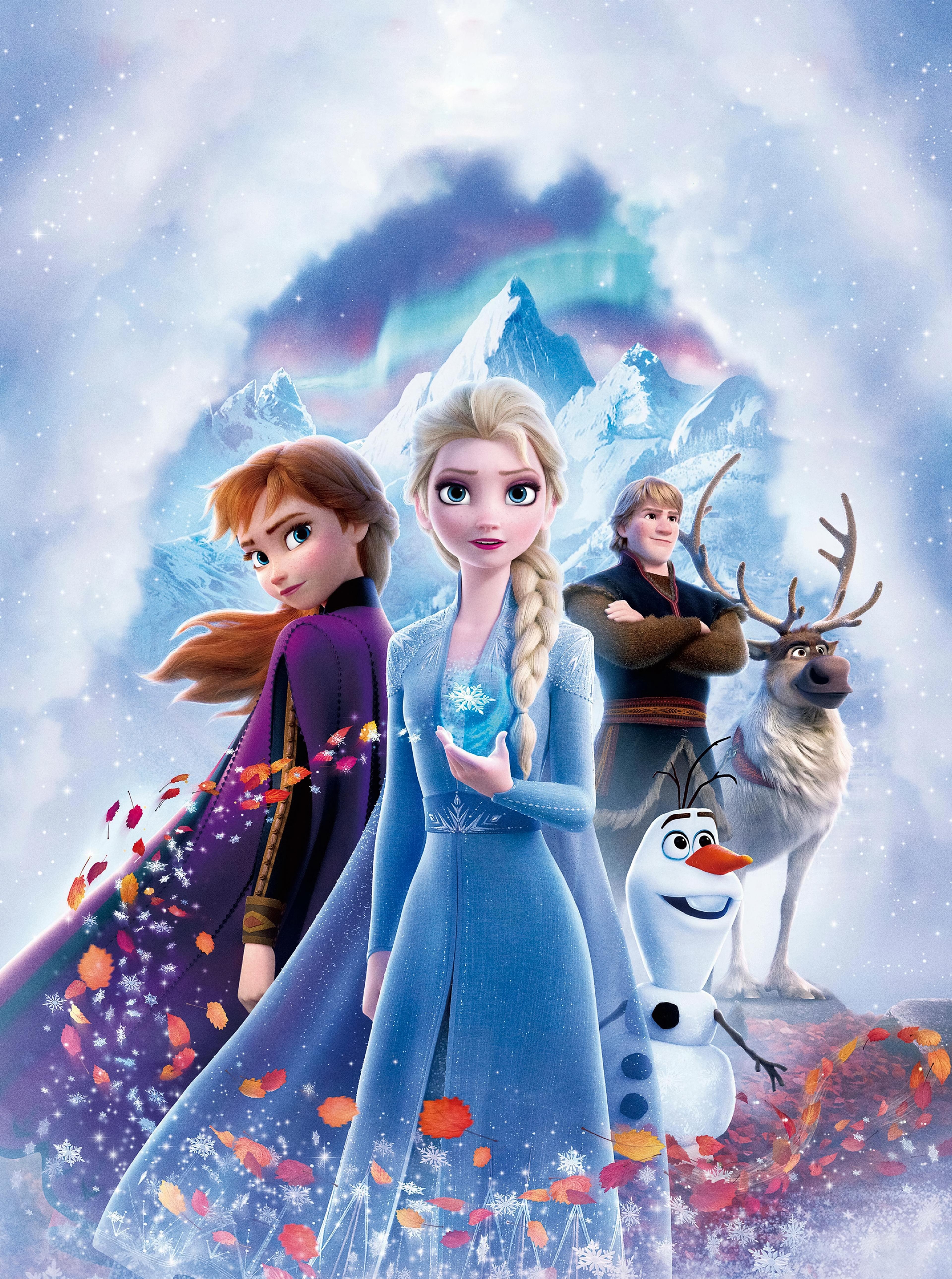 3840x5160 Wallpaper Frozen Queen Elsa, Anna, Olaf, Kristoff, Walt, Phone