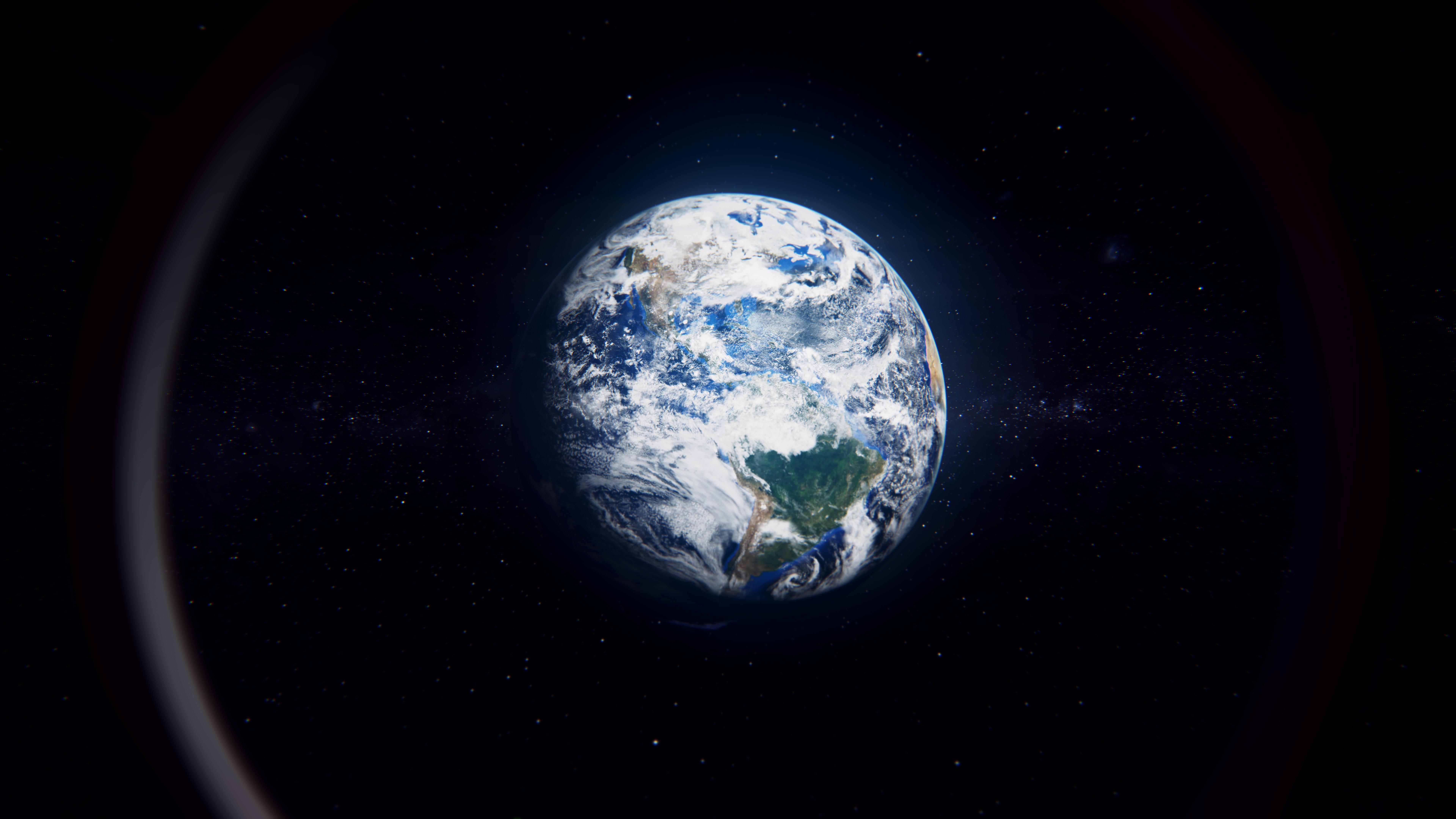 7680x4320 Earth From Space 4K wallpaper, Desktop