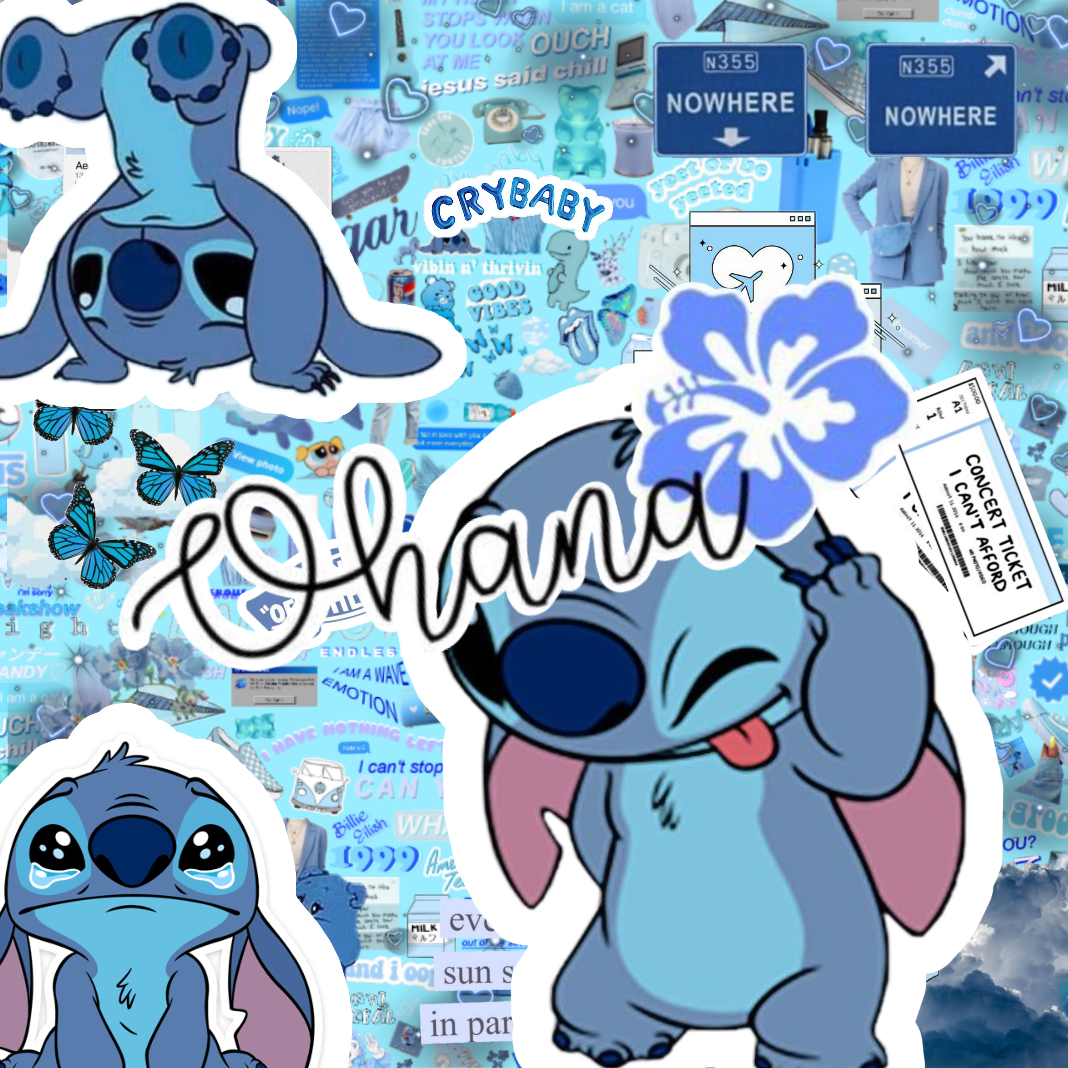 3470x3470 stitch ohana & similar hashtags, Phone