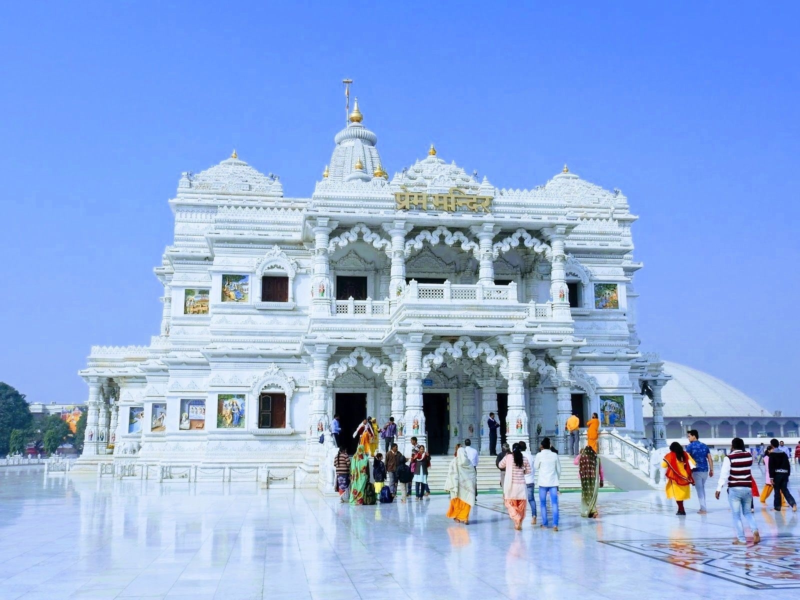 1600x1200 Prem Mandir Vrindavan. ideas. krishna temple, hindu deities, shree krishna wallpaper, Desktop