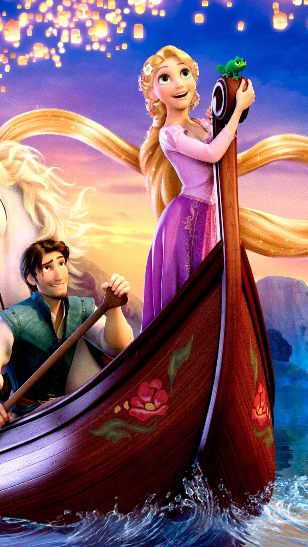 1080x1920 Download Rapunzel and Eugene Enjoying Time Together Wallpaper, Phone