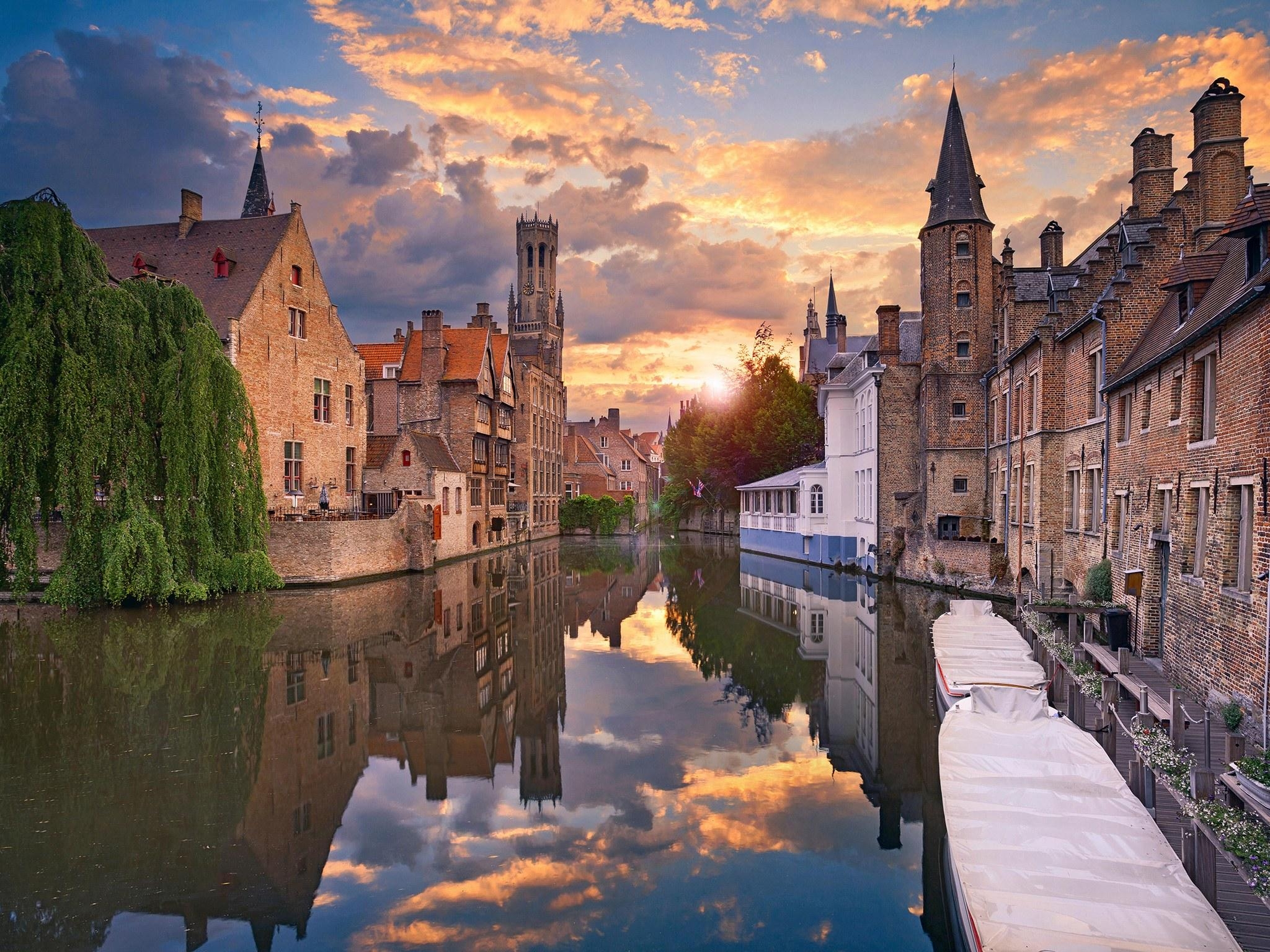 2050x1540 Bruges, West Flanders, Belgium HD Wallpaper. Background Image, Desktop