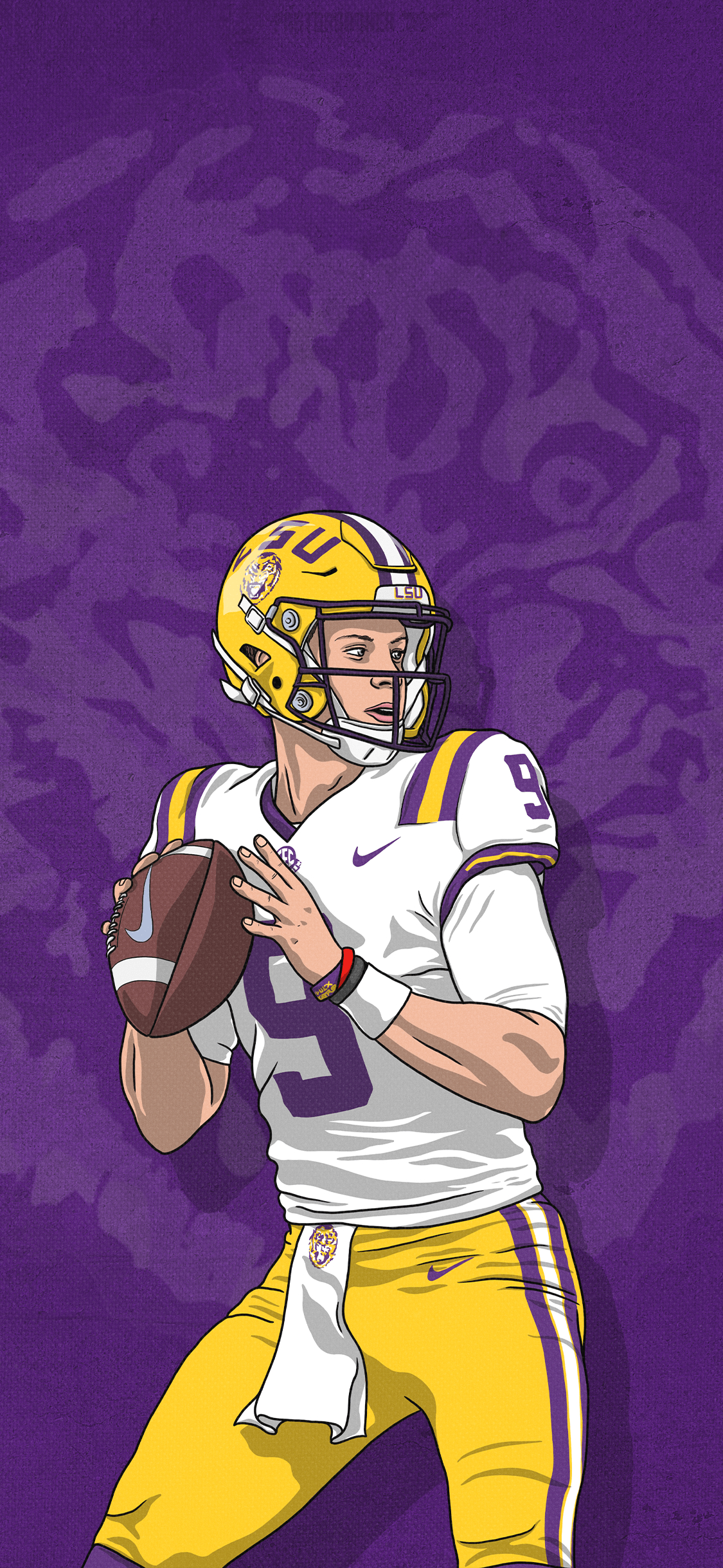 1130x2440 Joe Burrow Wallpaper, Phone