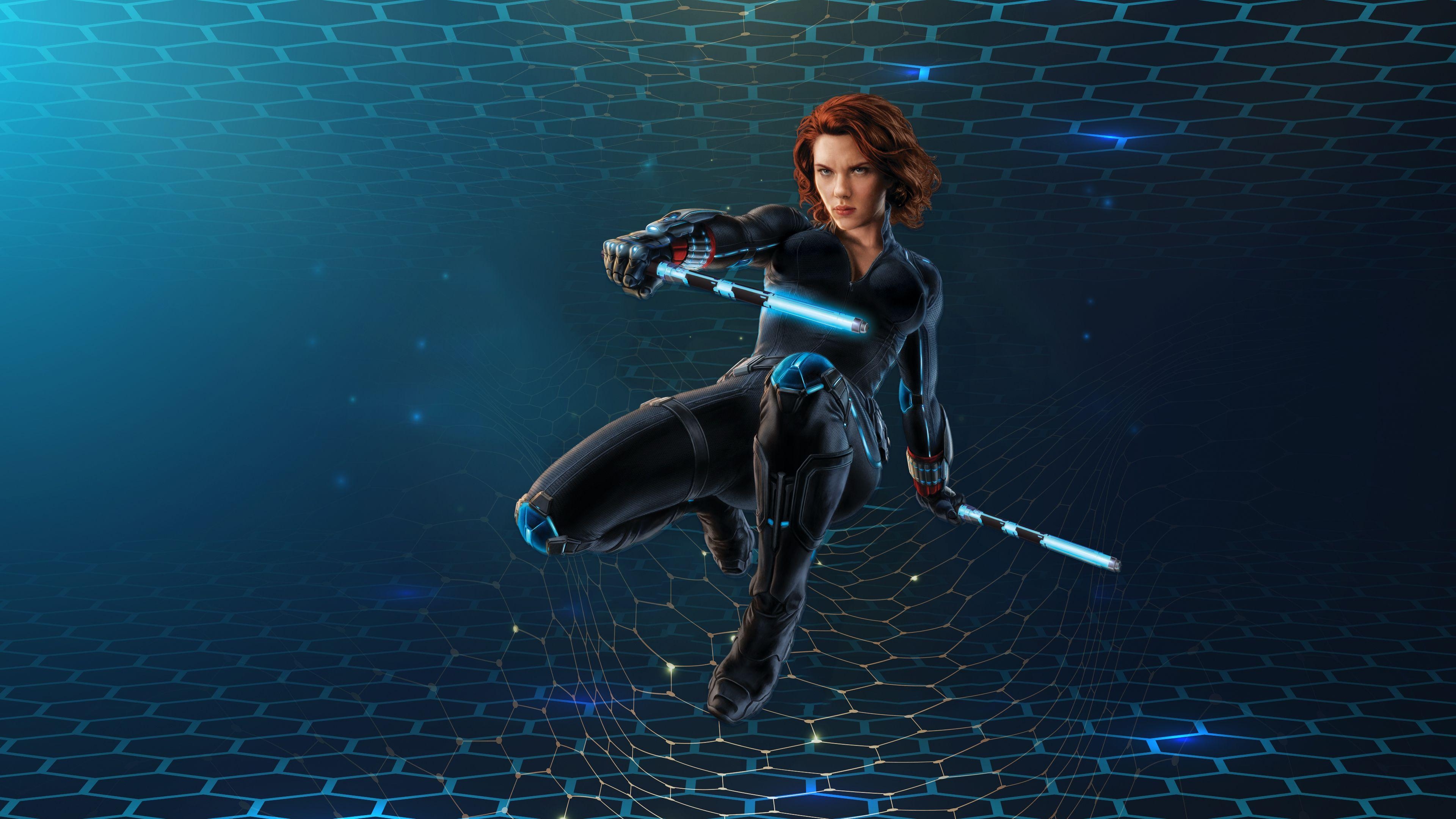 3840x2160 Black Widow 3D 4k superheroes wallpaper, scarlett johansson, Desktop