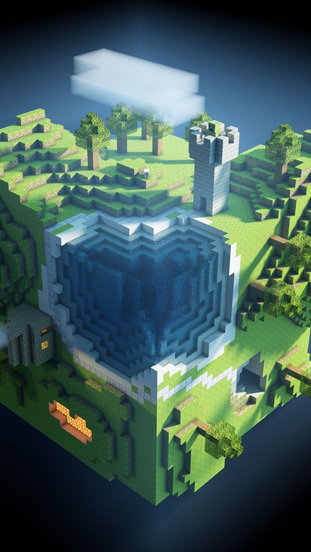 1080x1920 Minecraft Background Hupages Download iPhone Wallpaper, Phone