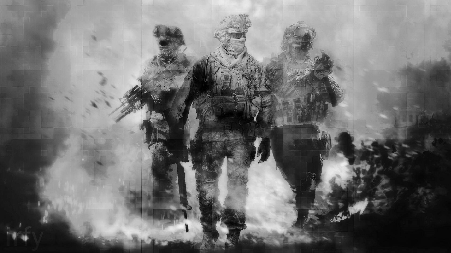 1920x1080 Call of Duty: Modern Warfare 2 (B&W) HD Wallpaper, Desktop