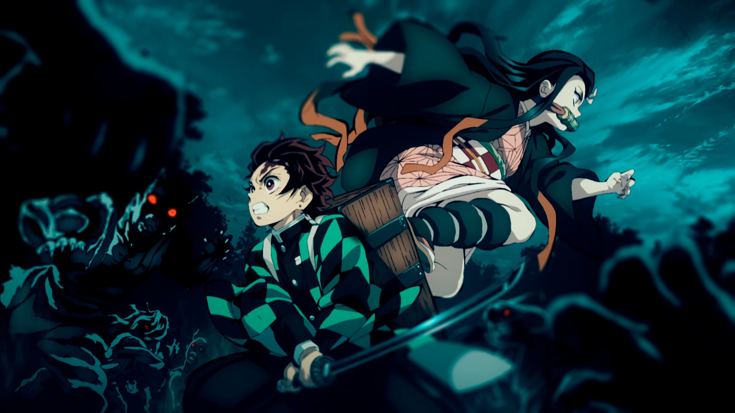 2560x1440 Download Demon Slayer: Kimetsu No Yaiba wallpaper for mobile phone, free Demon Slayer: Kimetsu No Yaiba HD picture, Desktop