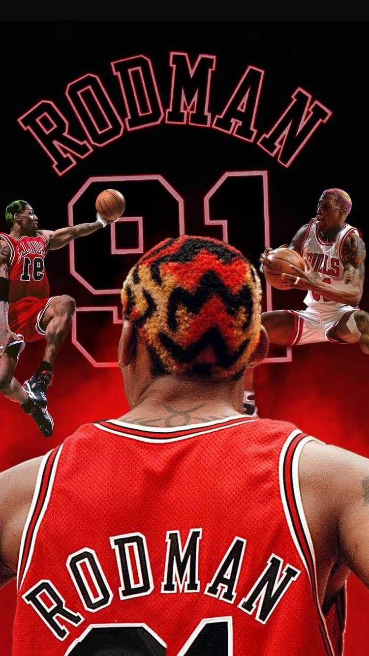 750x1340 Dennis Rodman Wallpaper, Phone