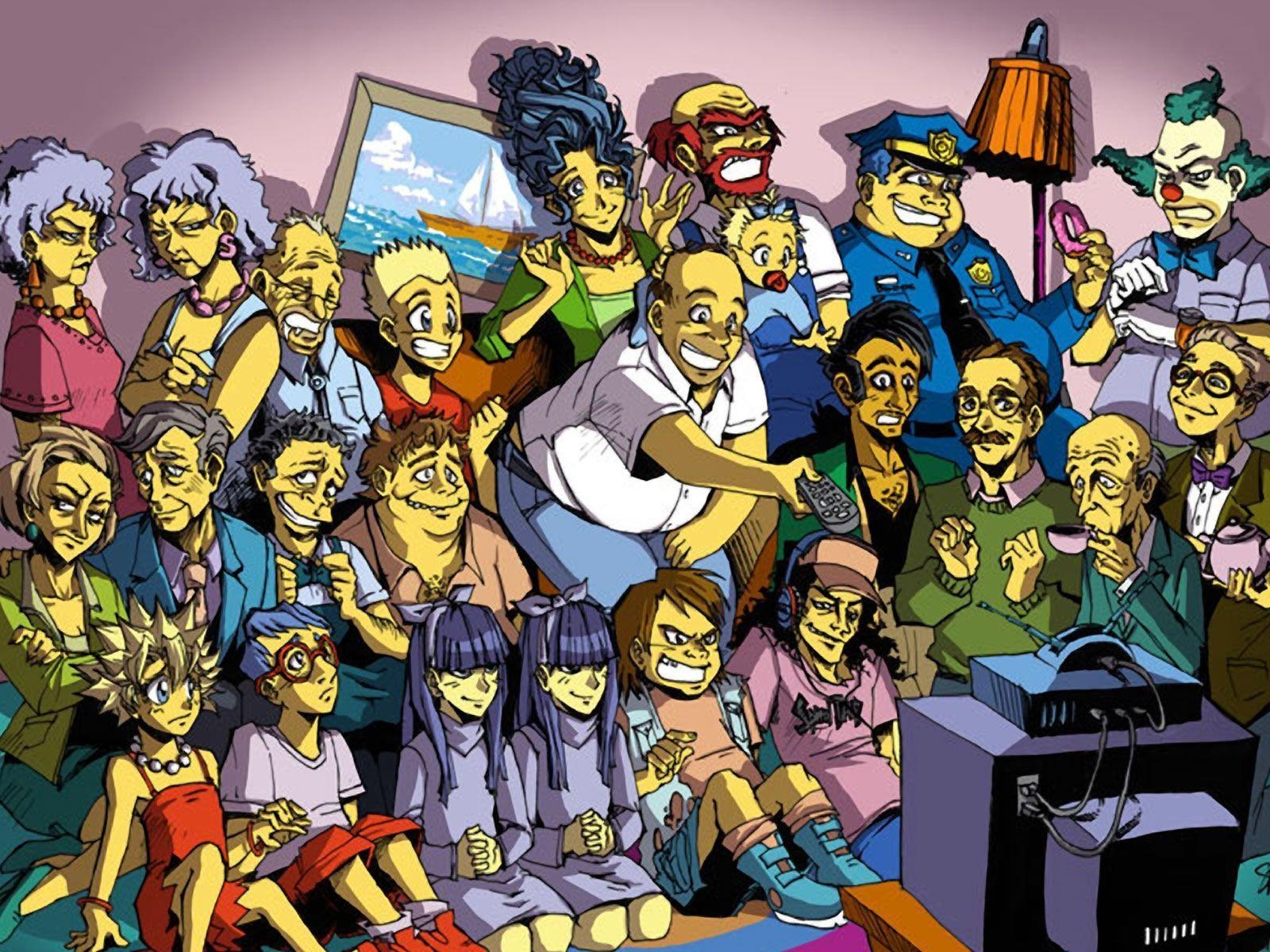 1600x1200 The Simpsons Picture Of Characters Computer Wallpaper 1920×1080, Desktop