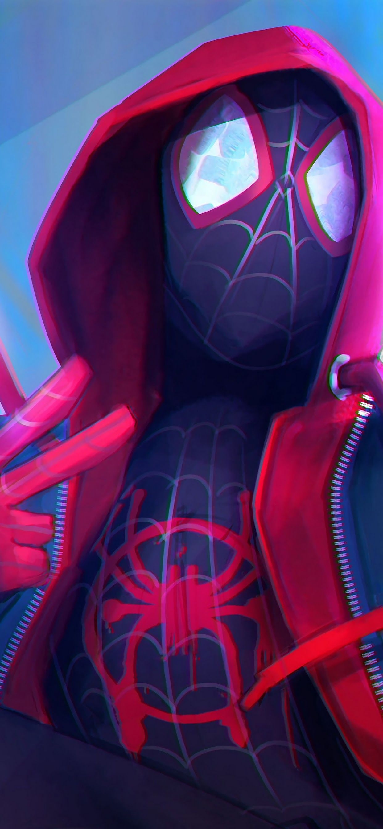 1250x2690 Miles Morales Spider Man: Into The Spider Verse 4K 3840x2160, Phone