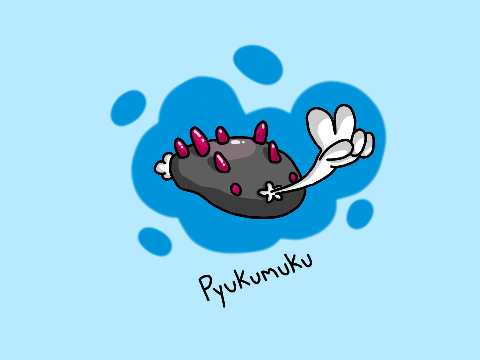 1600x1200 Pyukumuku Drawing (OC), Desktop