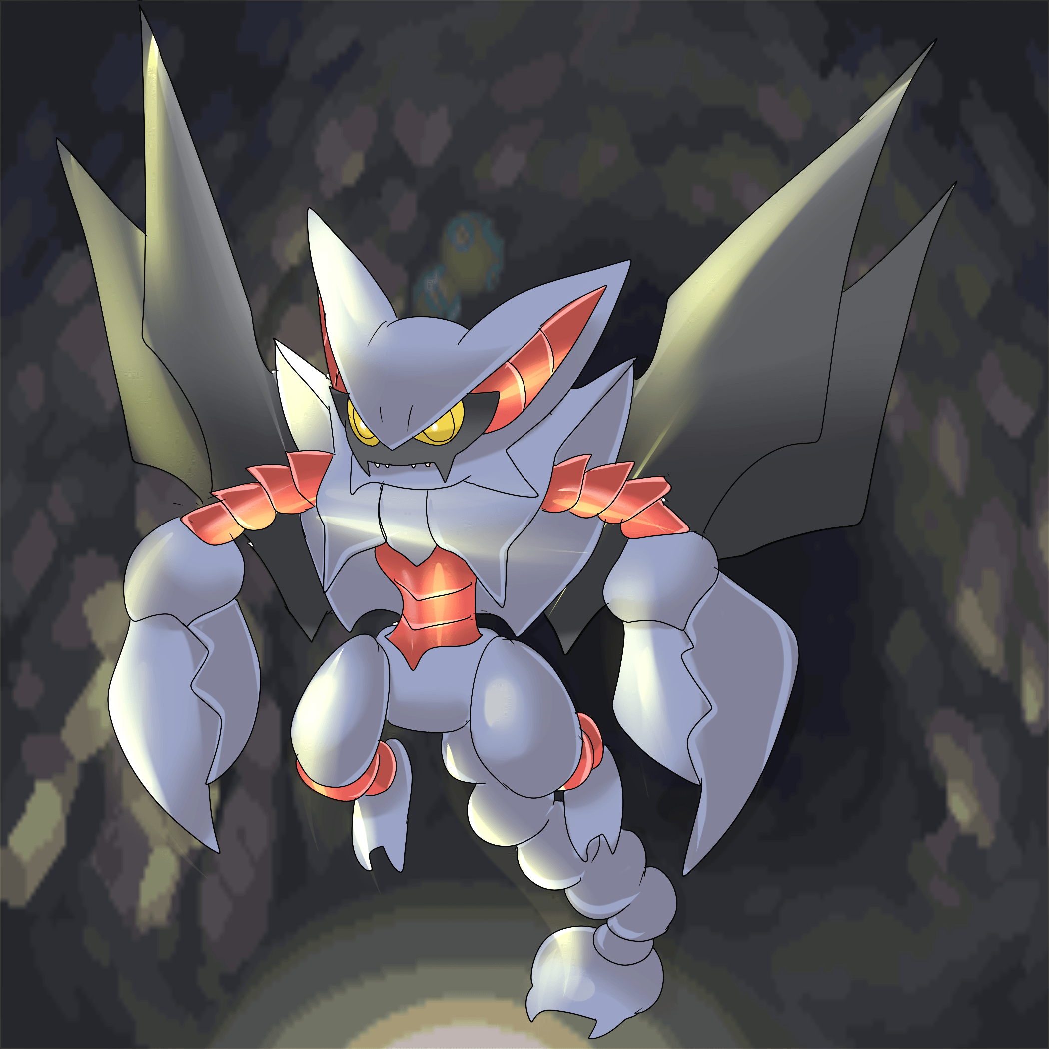 2100x2100 Gliscor Pokemon Anime Battle Art Image, Phone