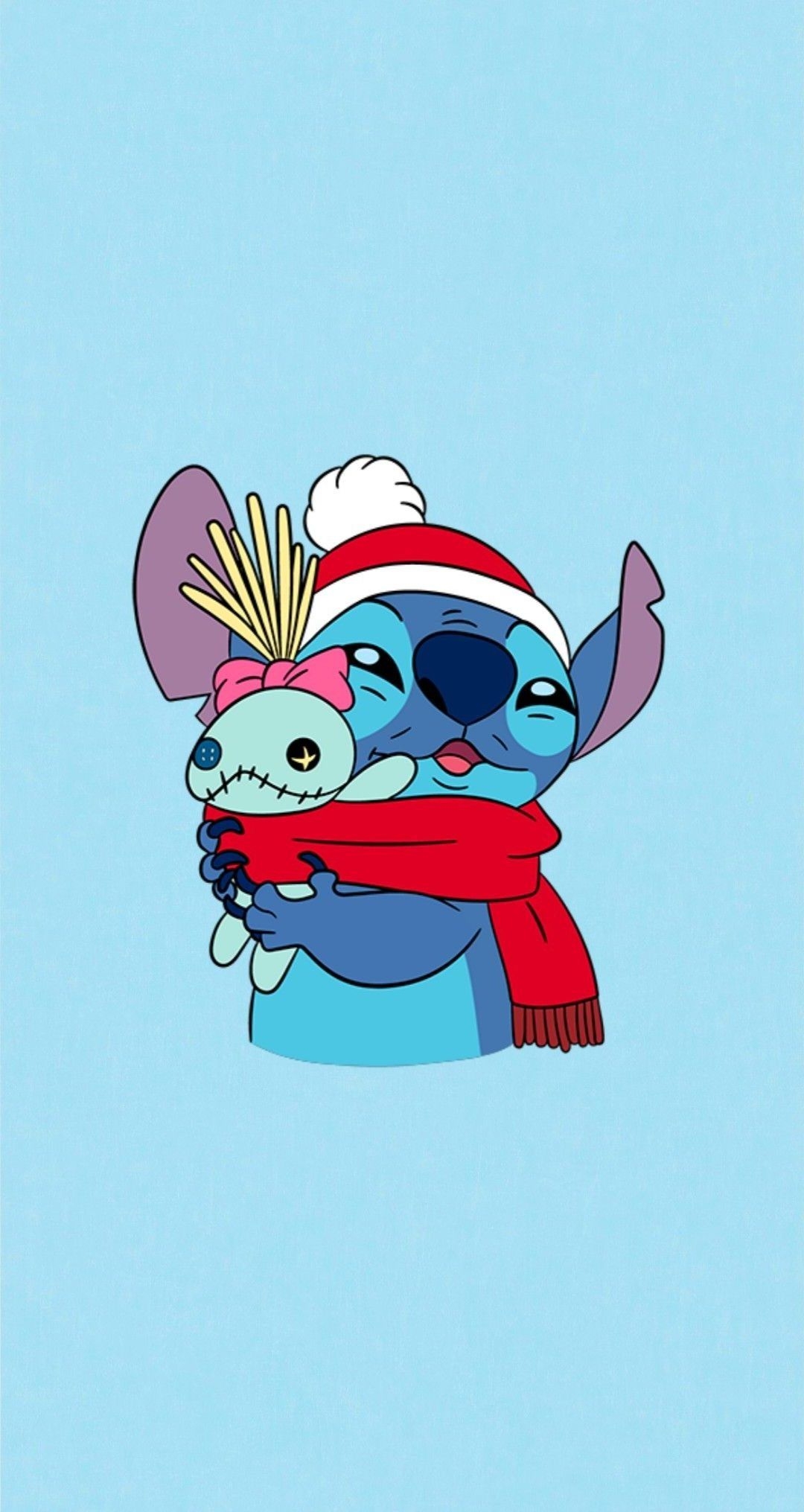 1080x2040 Stitch Wallpaper Discover more Beautiful, Character, Disney, Fictional, Lilo Pelekai wallpaper.. Cute stitch, Cute christmas wallpaper, Yoda wallpaper, Phone