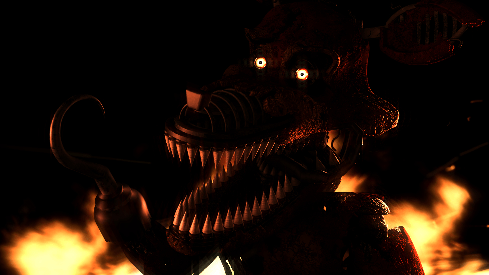 1660x940 Nightmare Foxy wallpaper, Desktop