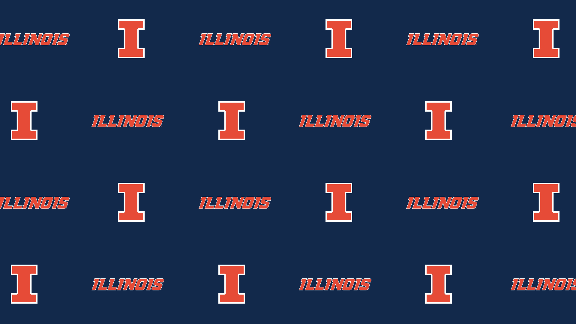 1920x1080 Video Conference Background of Illinois Athletics, Desktop