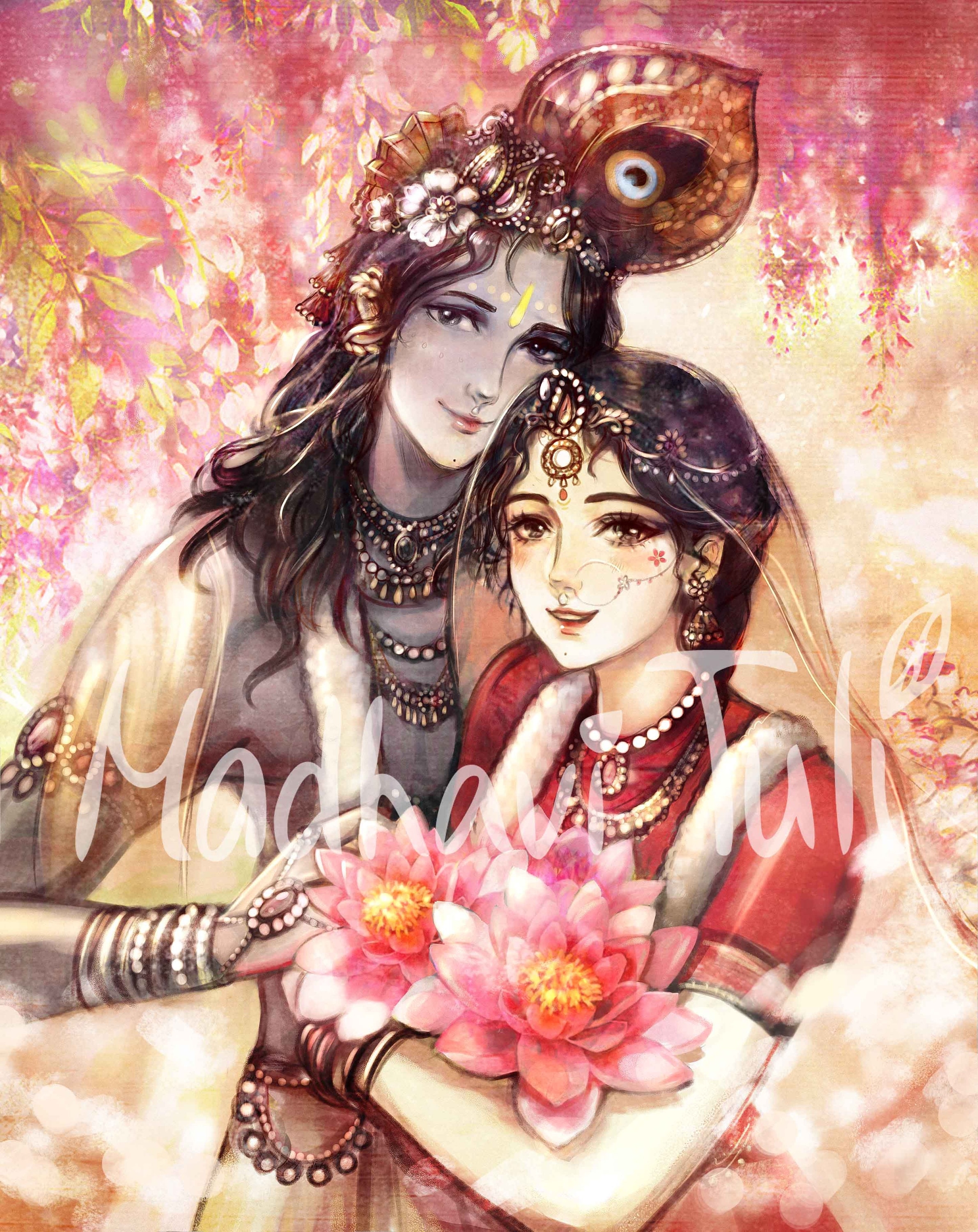 2390x3000 HD File Shri Krishna With Shri Radha Radha Krishna With, Phone