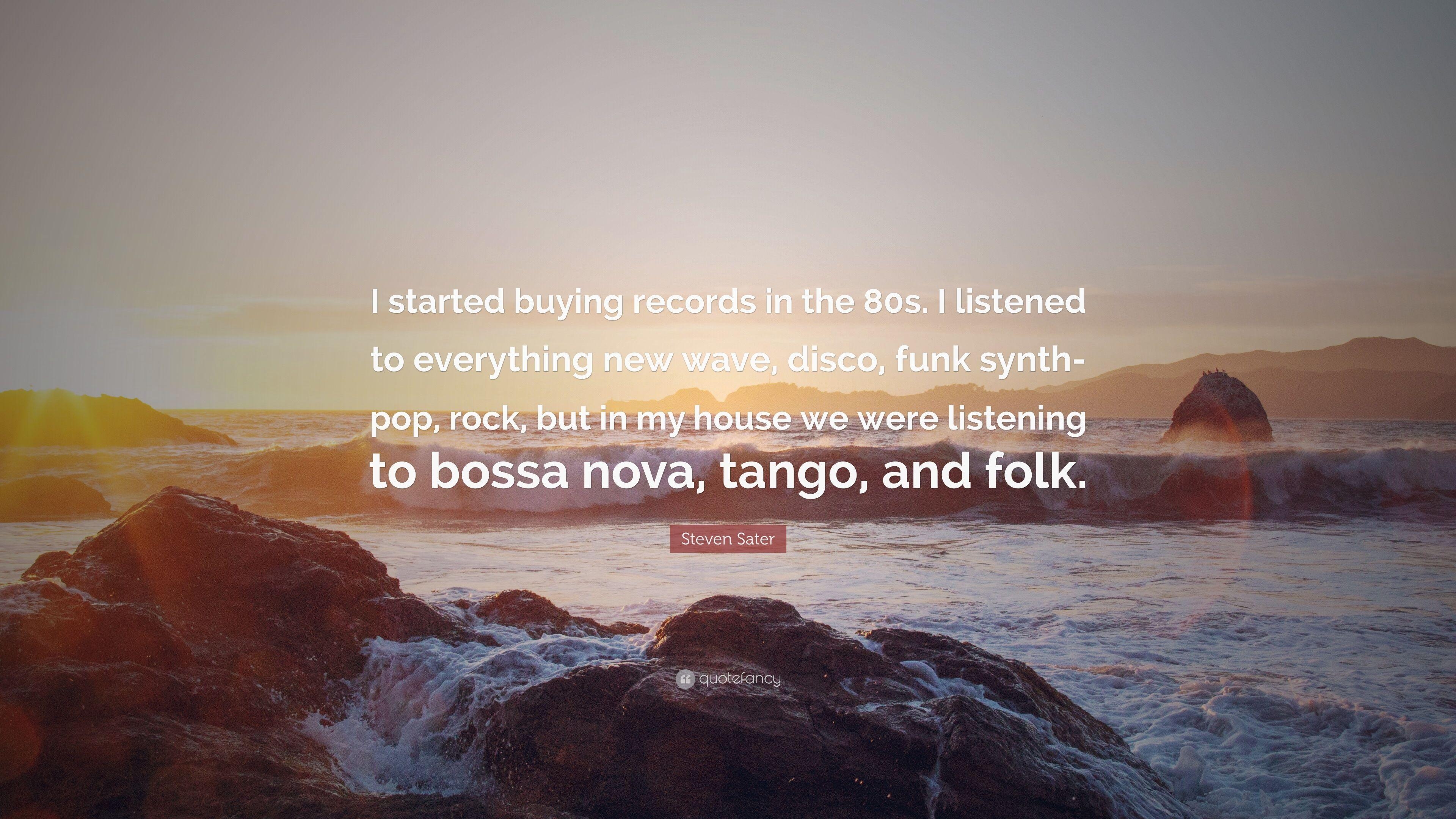 3840x2160 Steven Sater Quote: “I started buying records in the 80s. I listened, Desktop