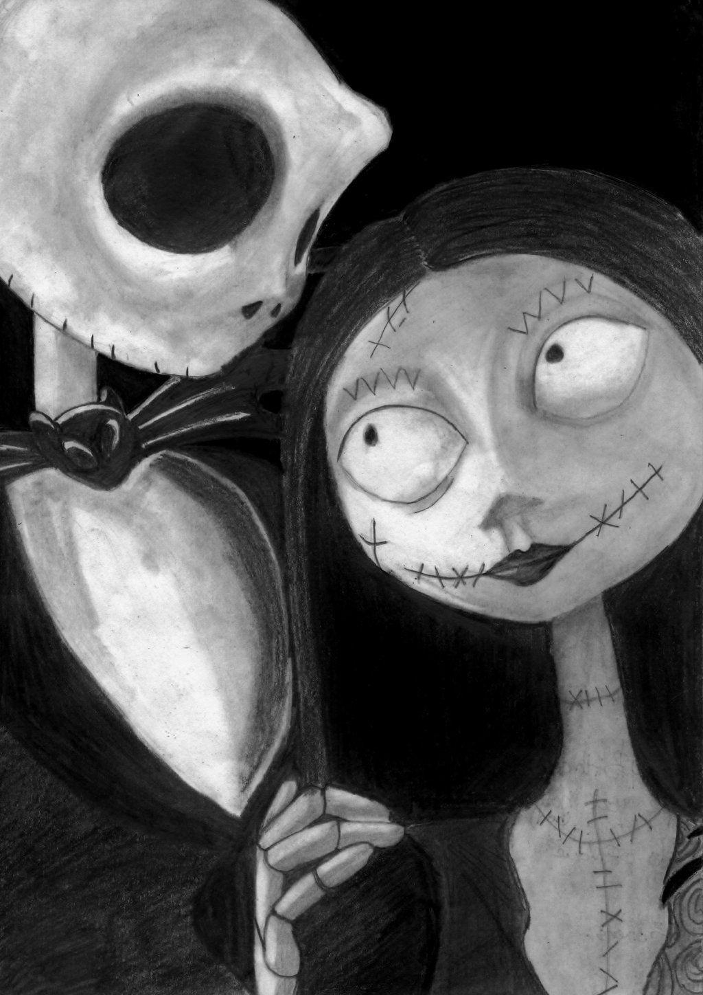 1030x1450 Jack Skellington and Sally Wallpaper, Phone