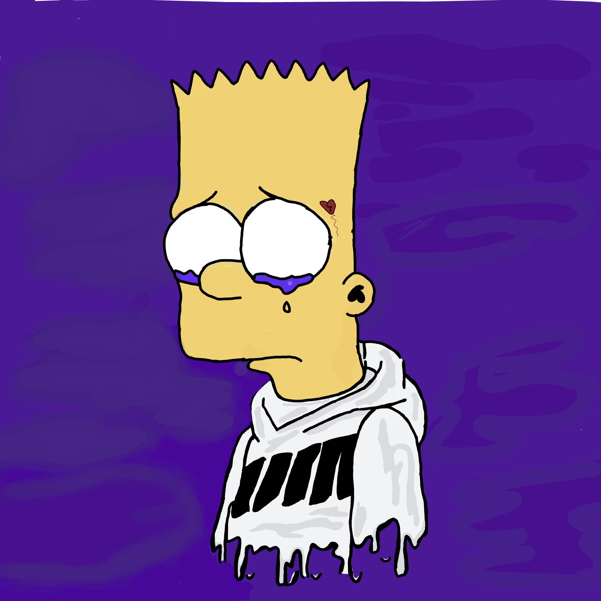 2050x2050 DRIP ART. Bart simpson drawing, Simpsons drawings, Bart simpson art, Phone