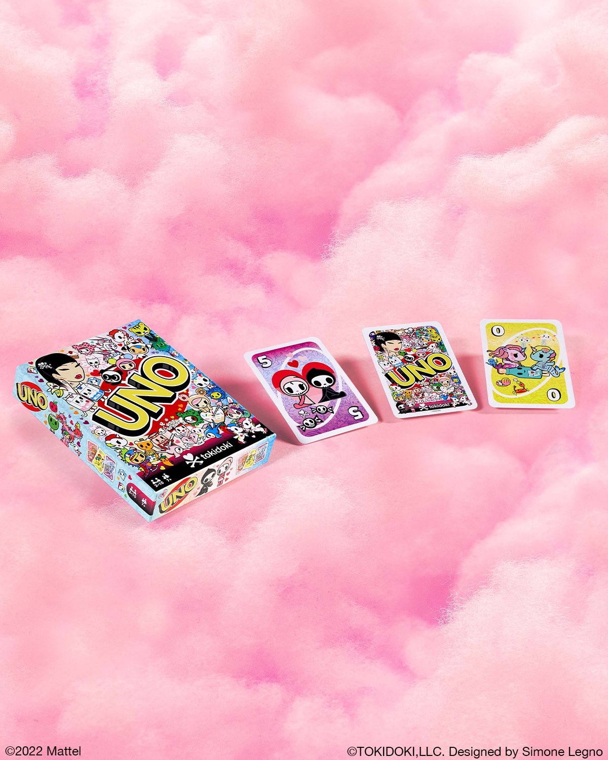 1200x1500 UNO're spreading the love with This deck features tokidoki characters + a unique Wild Sweetheart Shield card that “protects your heart” by allowing you to block Draw Two, Phone