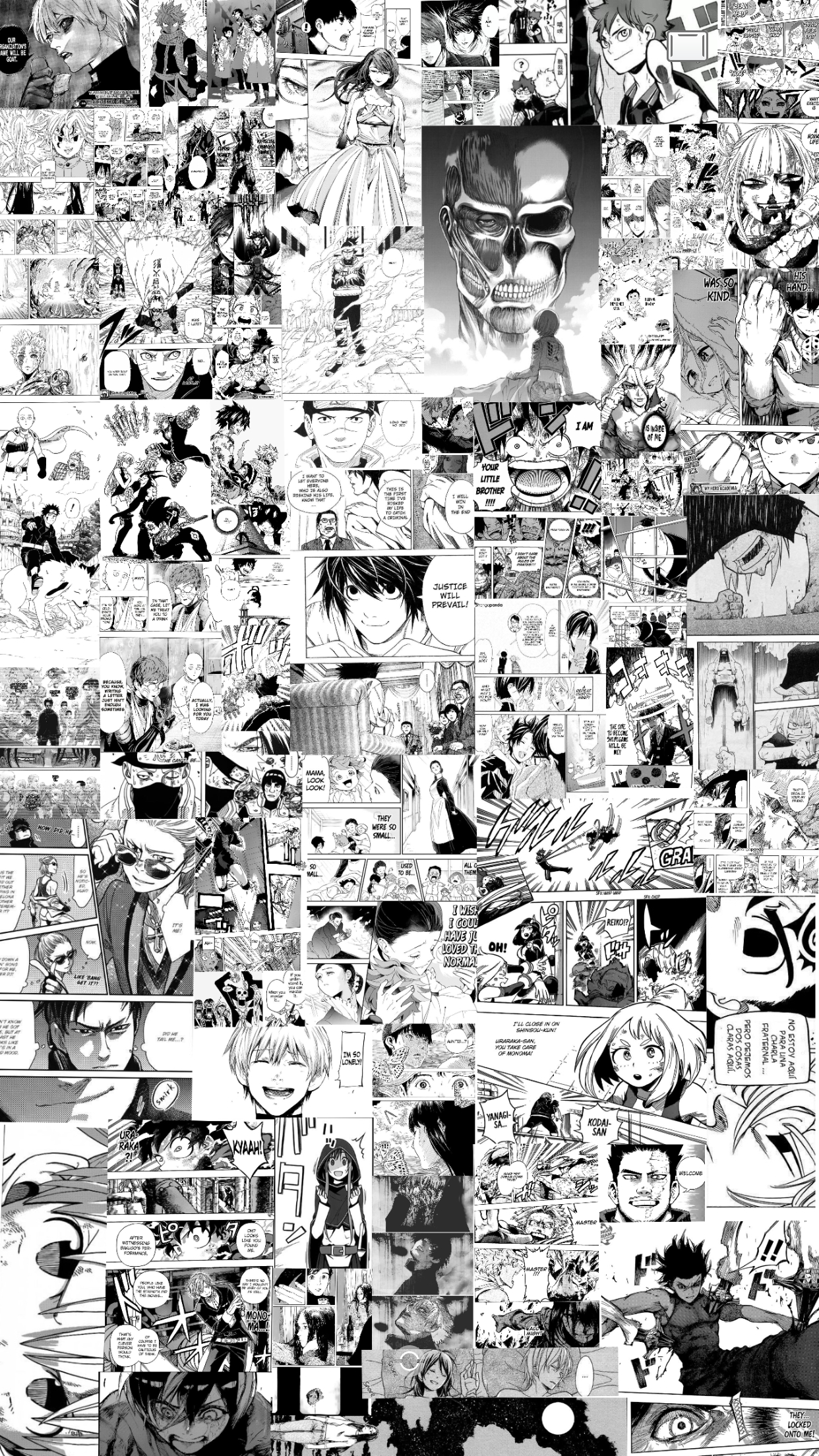 1250x2210 Manga Panel Collage. Pink wallpaper anime, Anime wall art, Anime wallpaper phone, Phone