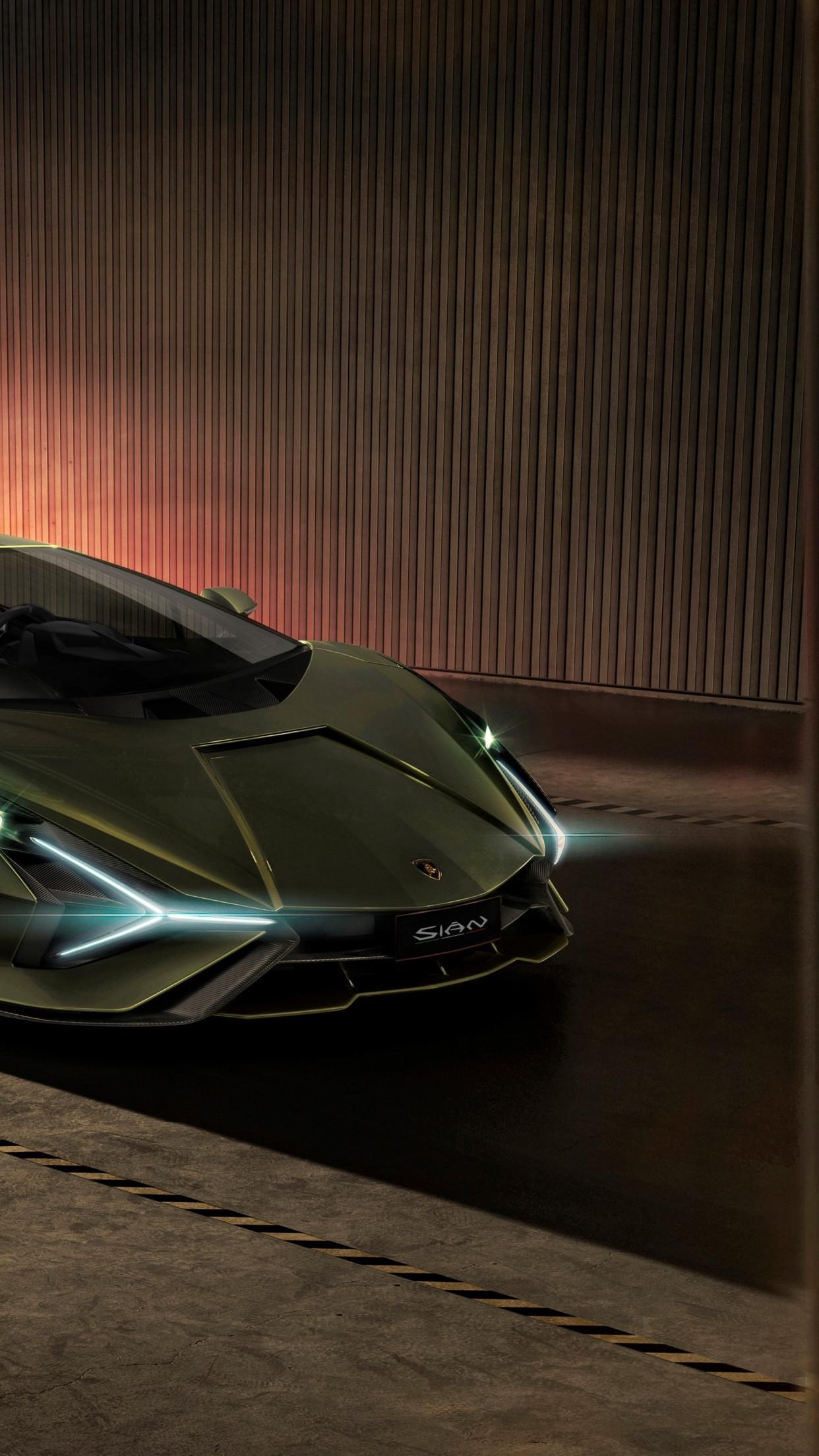 1250x2210 Download wallpaper: Lamborghini Sian, Phone