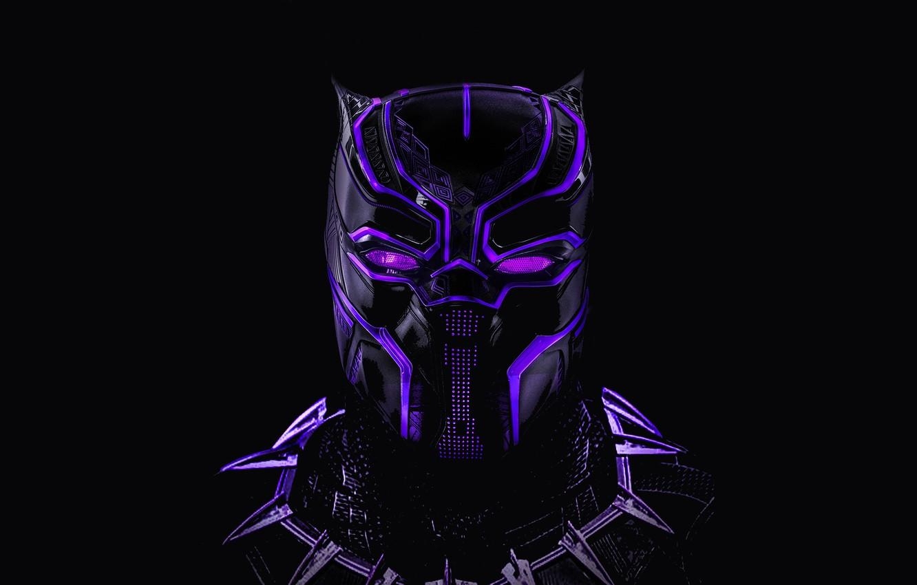 1340x850 Wallpaper mask, black background, Neon, comic, MARVEL, Black, Desktop