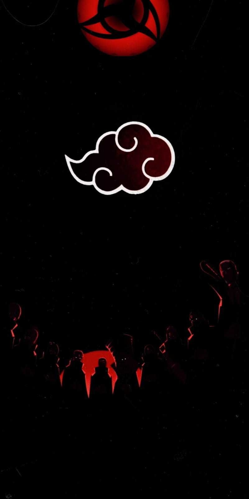 800x1600 Akatsuki Wallpaper Discover more 1080p, android, desktop, iphone, Lock Screen wallpaper.. Akatsuki, Sharingan wallpaper, Naruto wallpaper iphone, Phone