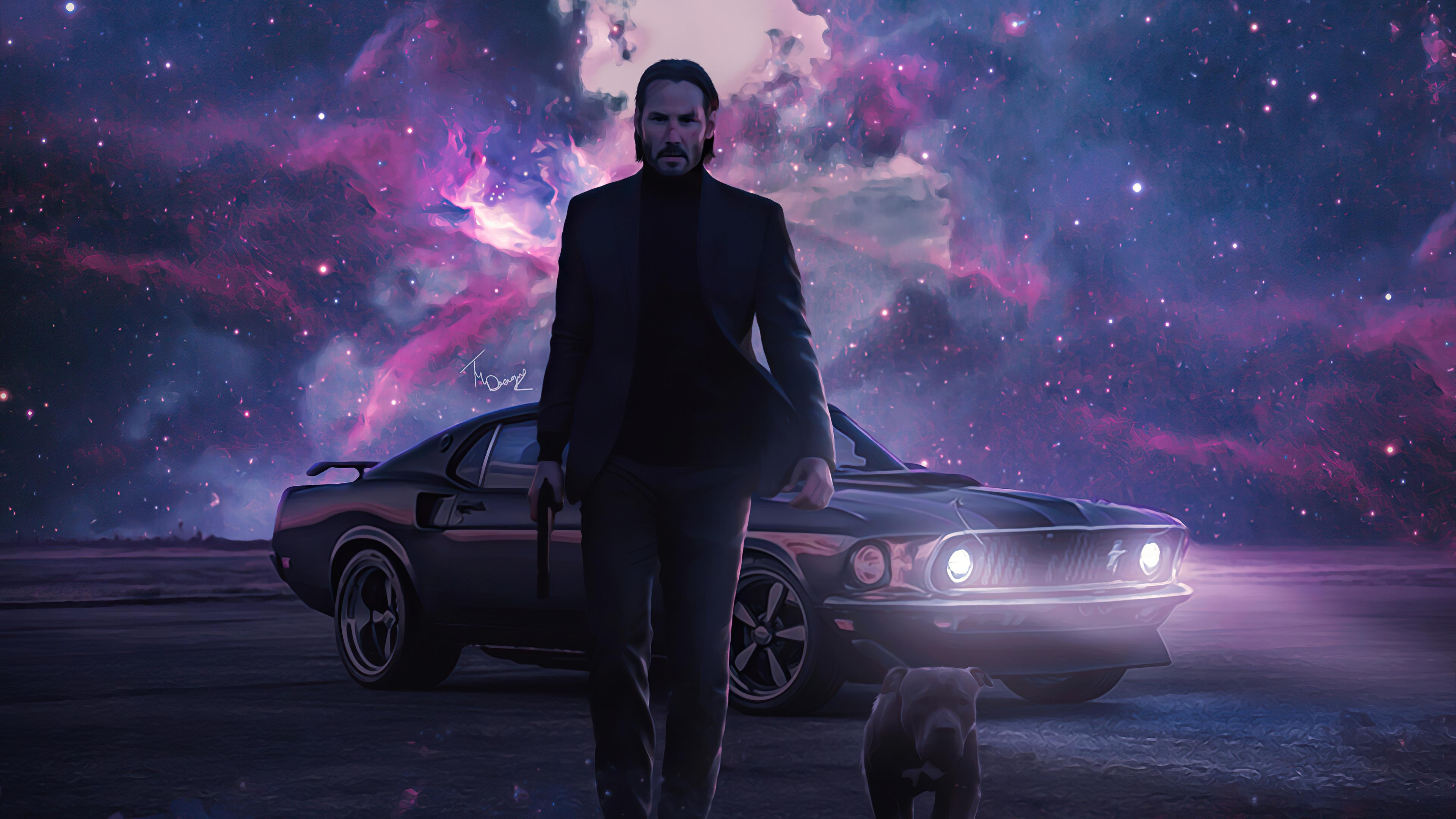 3840x2160 John Wick Car Wallpaper Free John Wick Car Background, Desktop