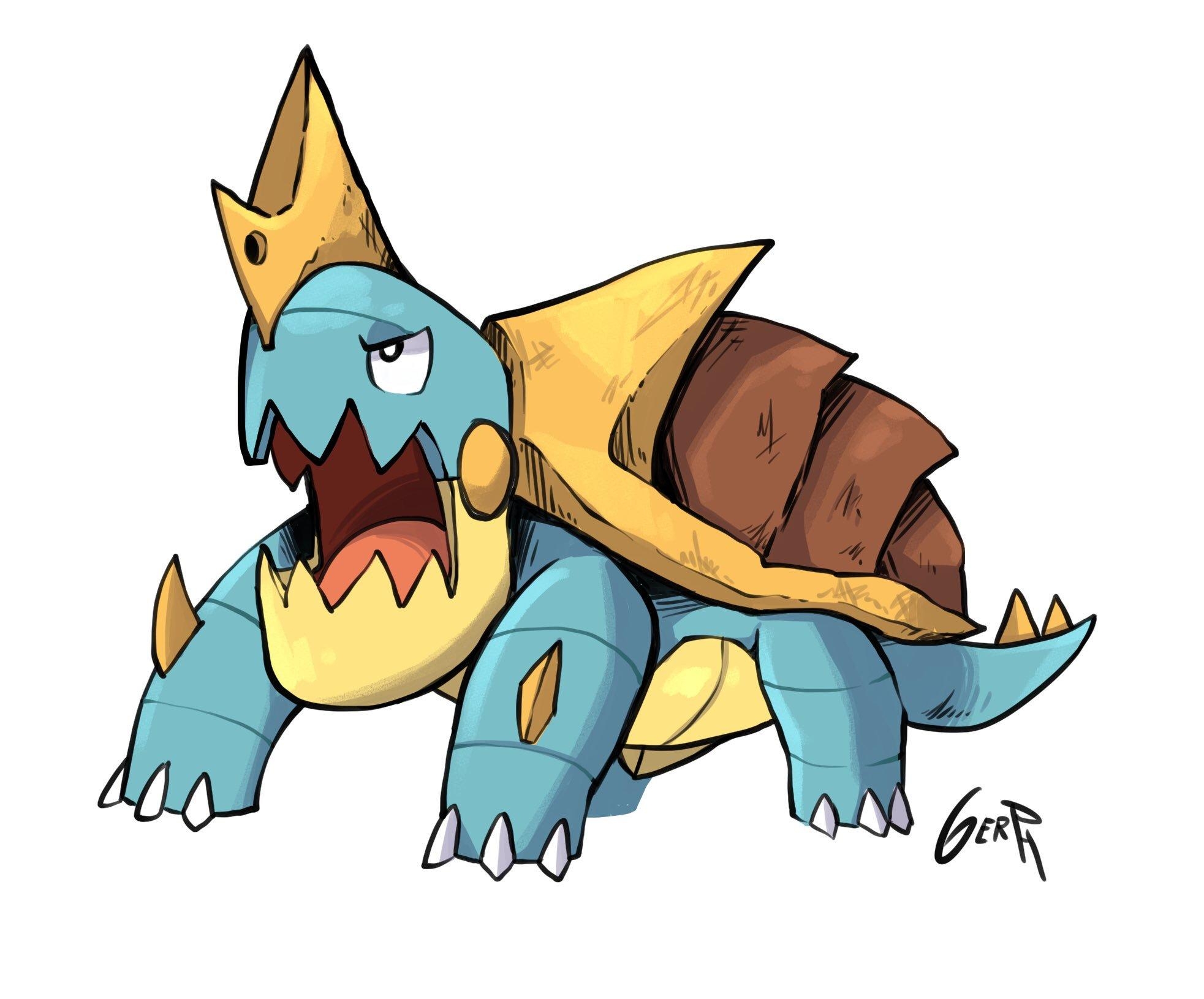 1970x1640 Drednaw by gerph_art. Pokémon Sword and Shield, Desktop