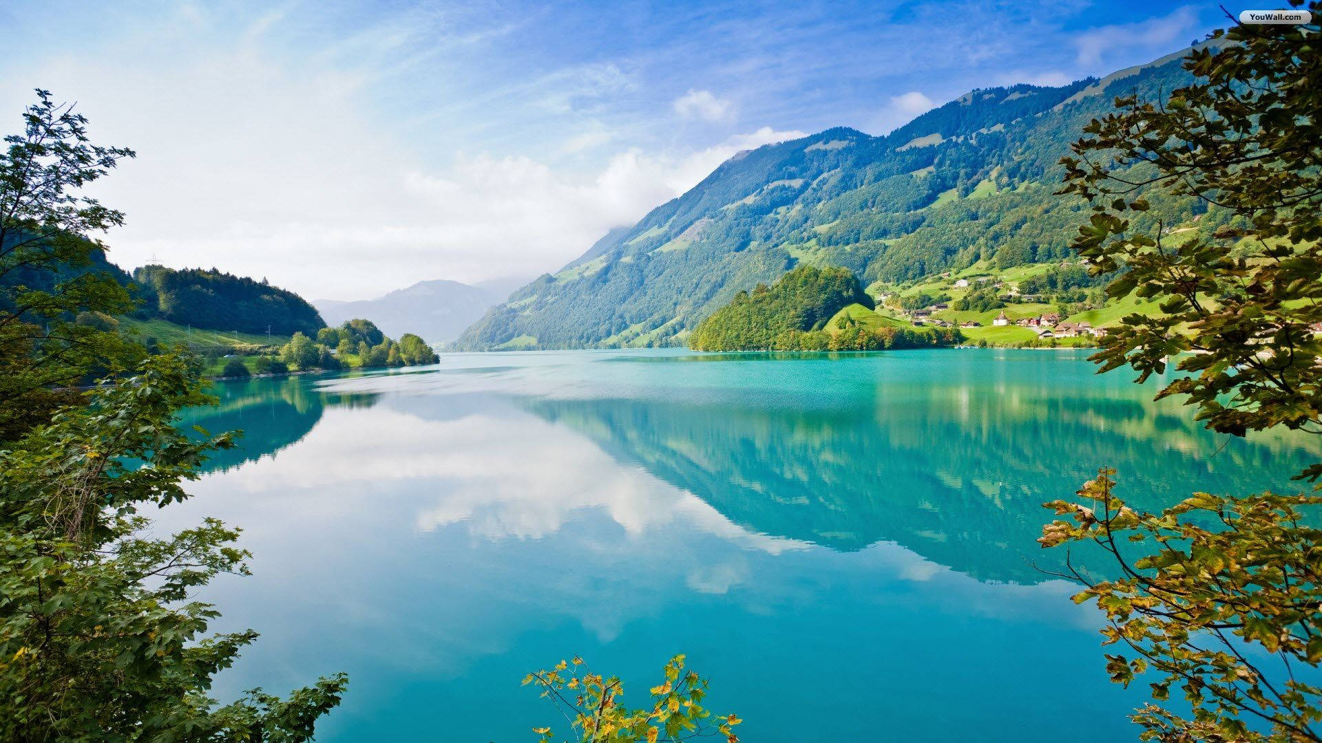 1920x1080 Download Hidden View Of A Peaceful Lake Wallpaper, Desktop