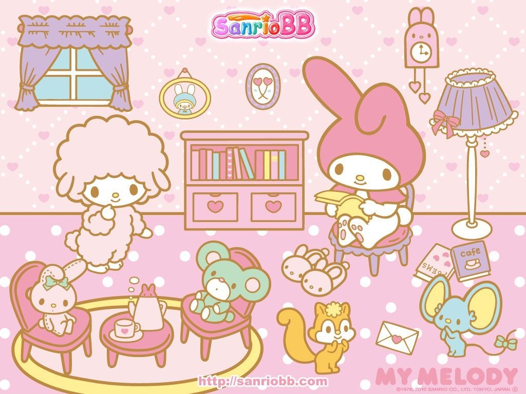 1030x770 My Melody (Sanrio) Wallpaper. My melody, My melody wallpaper, Cute animal drawings kawaii, Desktop