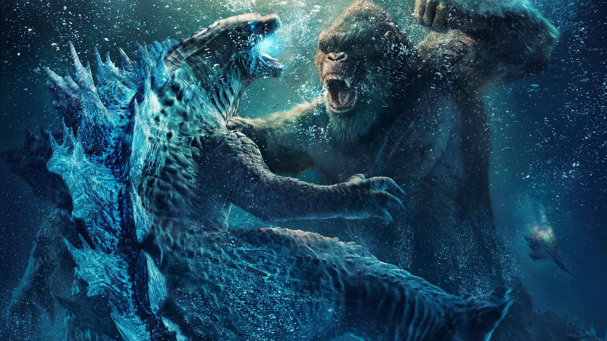 2560x1440 Godzilla Godzilla Godzilla vs Kong King Kong Underwater HD Godzilla vs Kong Wallpaper, Desktop