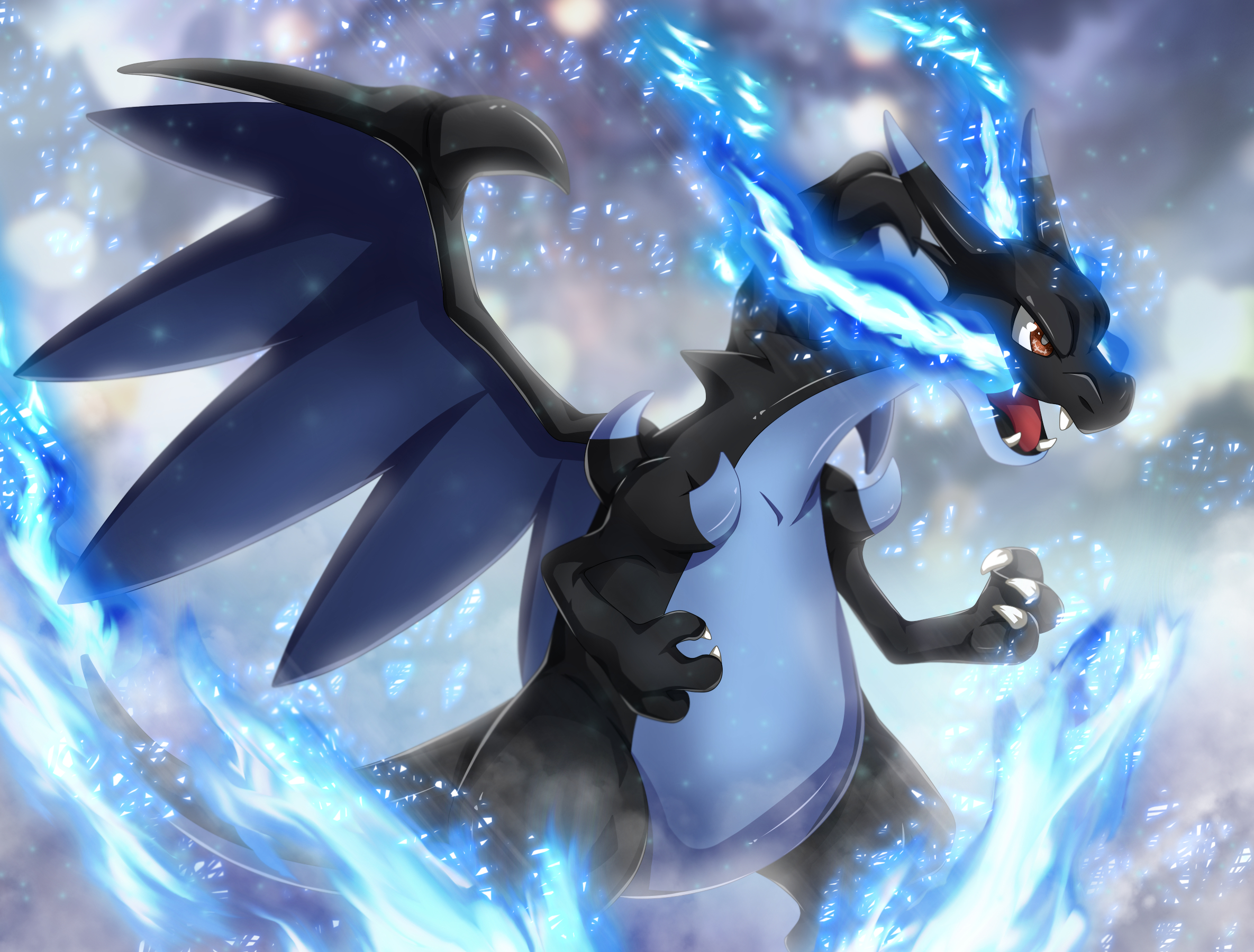 2370x1800 Mega Charizard X (Pokémon) HD Wallpaper and Background, Desktop