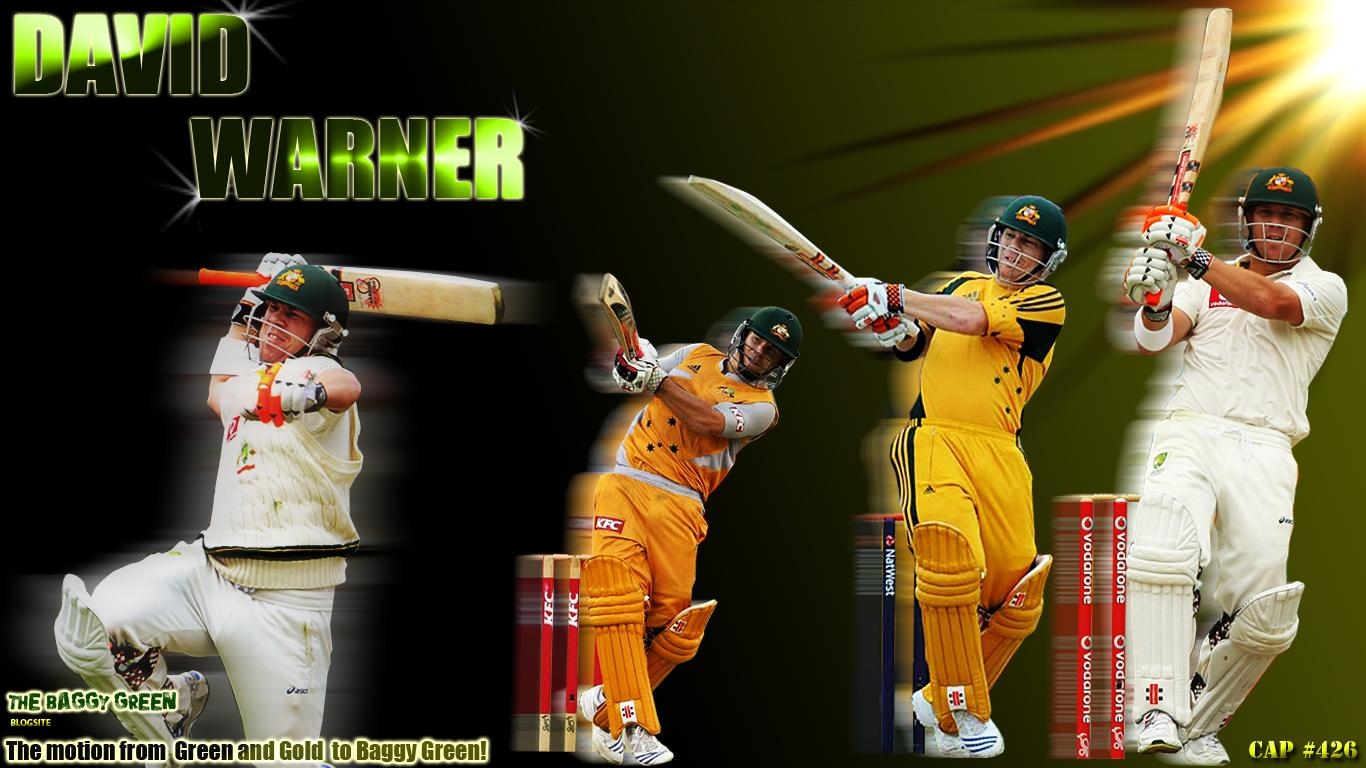 1370x770 David Warner Wallpaper HD, Desktop