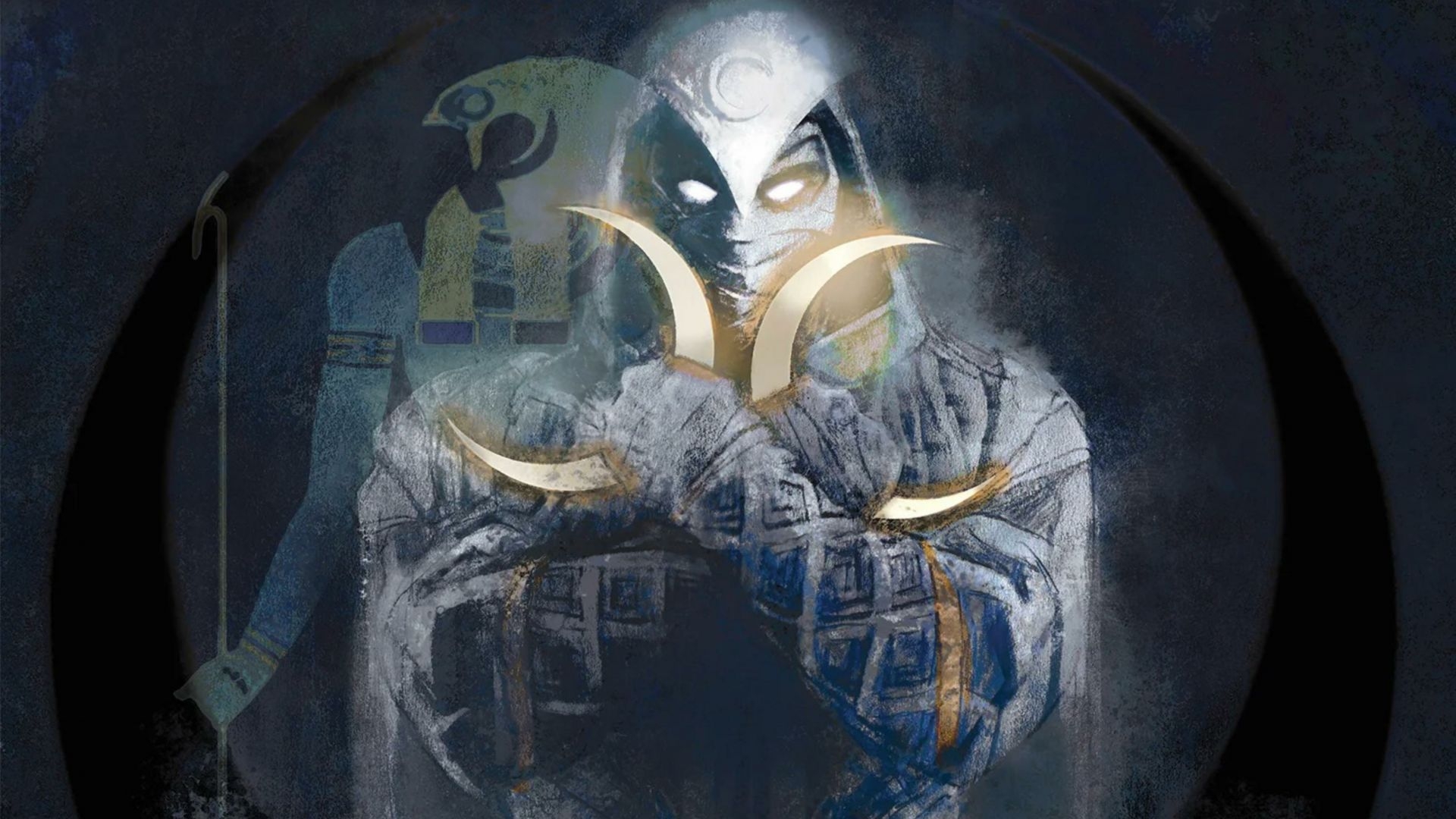 1920x1080 Moon knight, empire cover, marvel series, art wallpaper, HD image, picture, background, e8d45f, Desktop