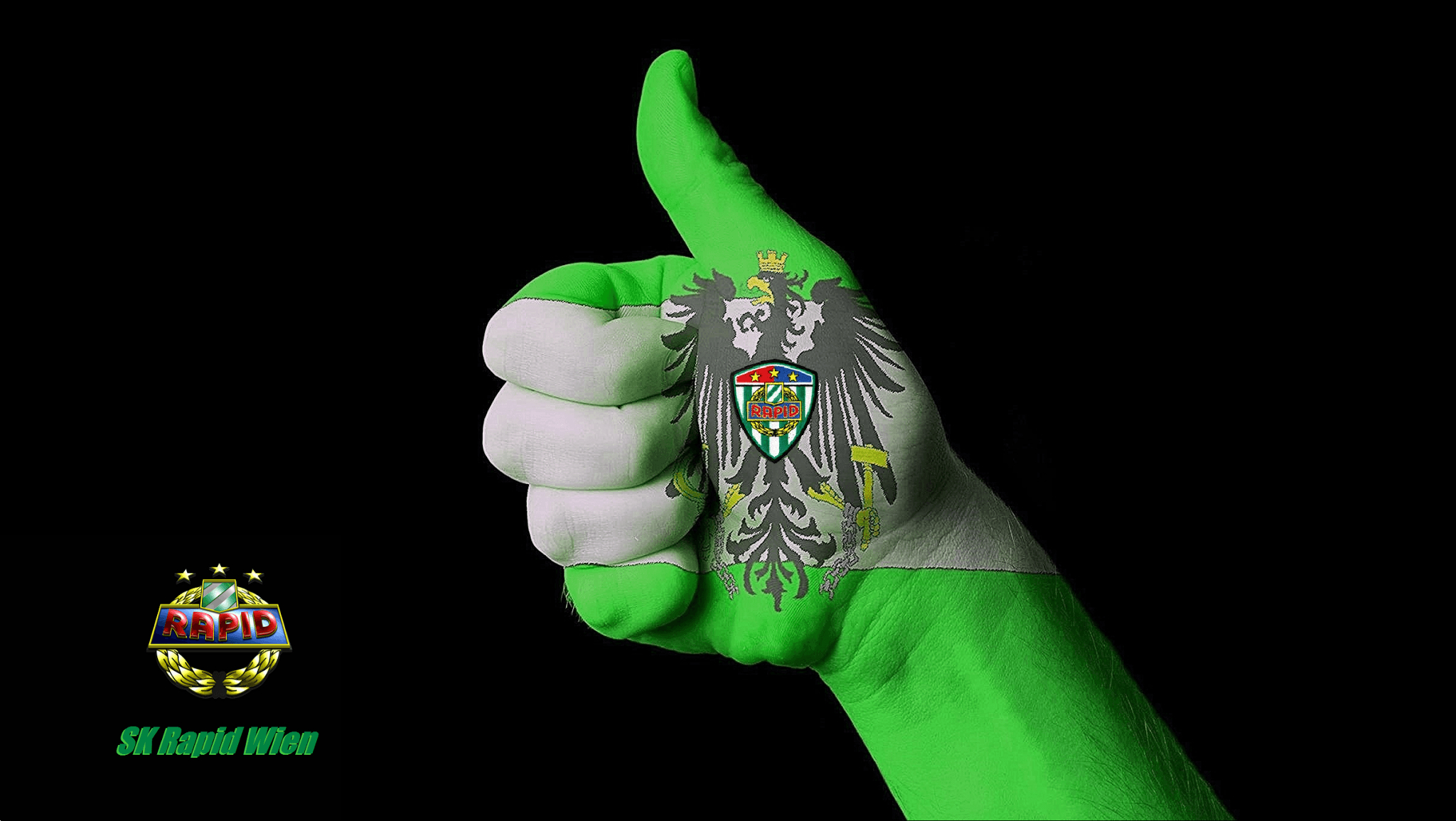 2050x1160 Varianten von einem von mir neu erstelltem SK Rapid Wien 16:9 HD, Desktop