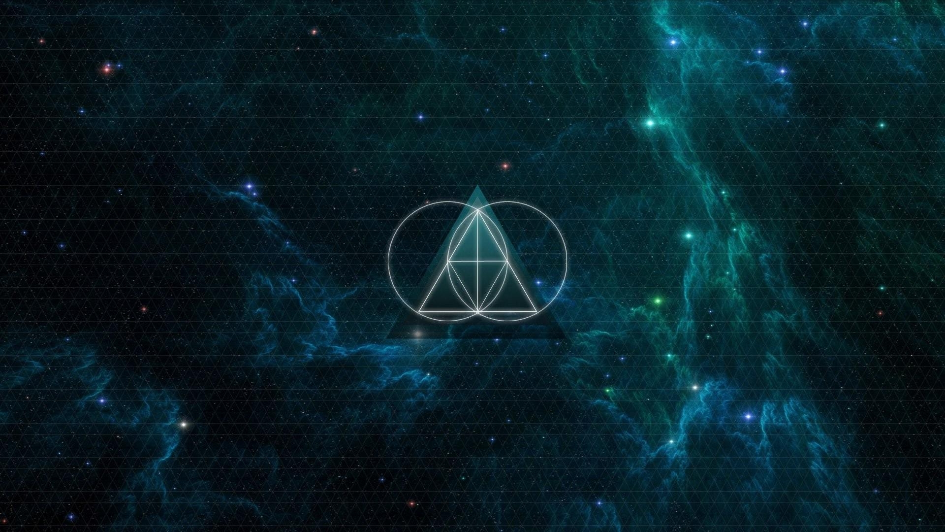 1920x1080 geometry, Sacred Geometry, Anime, Galaxy, The Glitch Mob, Desktop