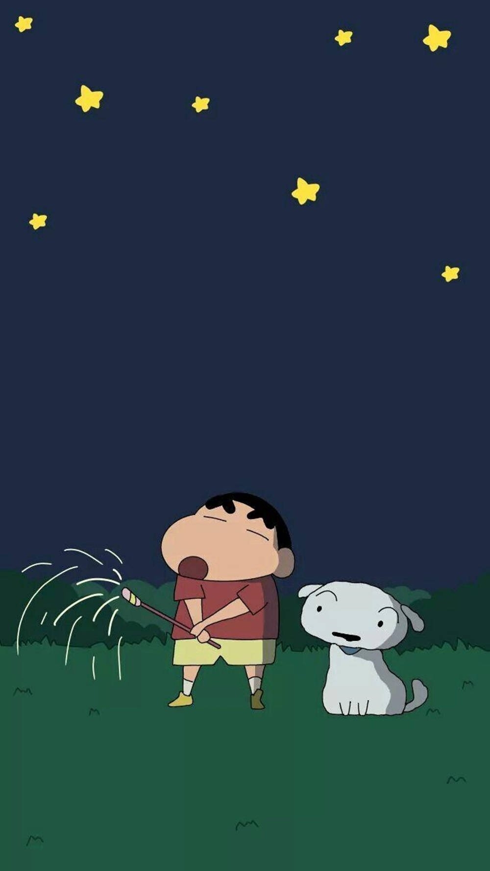 1000x1780 Download Stargazing Shin Chan iPhone Wallpaper, Phone