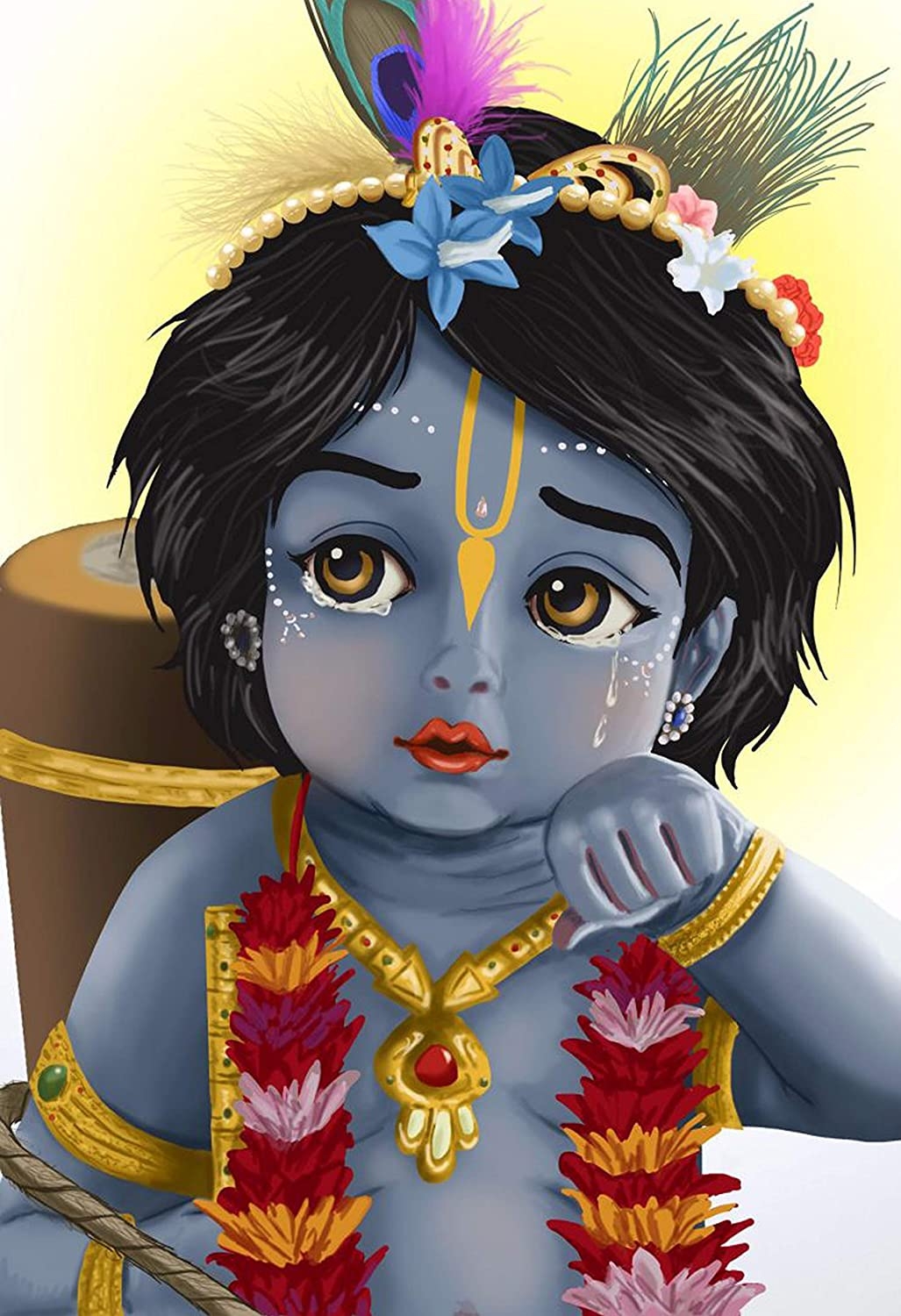 1030x1500 British Terminal Lord Krishna Wallpaper Fully Waterproof Canvas Printed Poster for Living Room, Bedroom, Office, Kids, Hall (24inch X 36inch): Amazon.in: Home Improvement, Phone