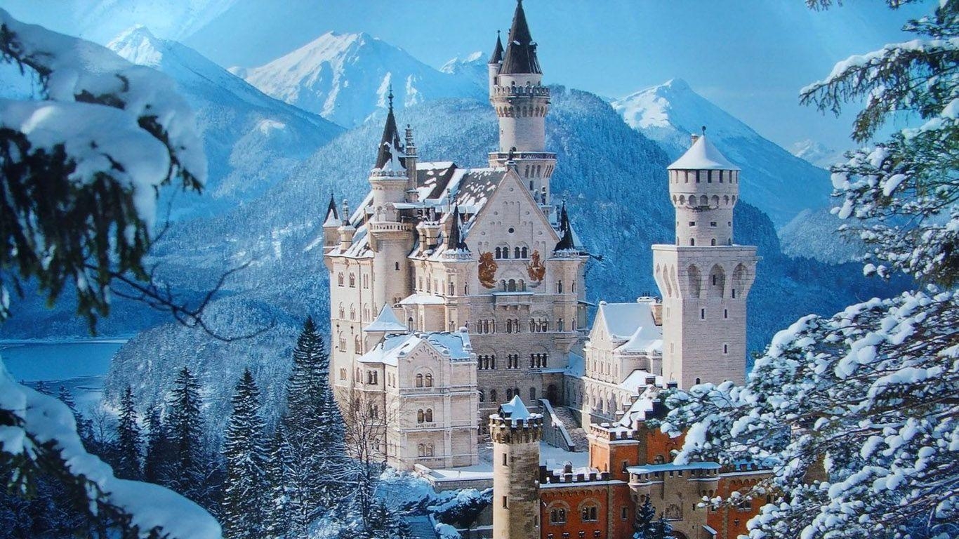 1370x770 Neuschwanstein Castle Desktop Wallpaper, Desktop