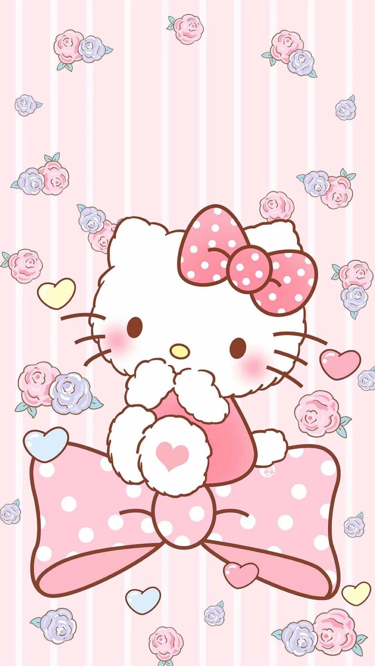 1200x2140 Cute Wallpaper of Hello Kitty, Phone