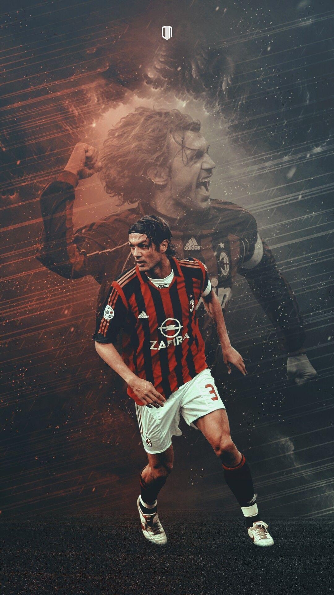 1080x1920 Paolo Maldini. Football. Paolo Maldini, Milan football, Ac milan, Phone