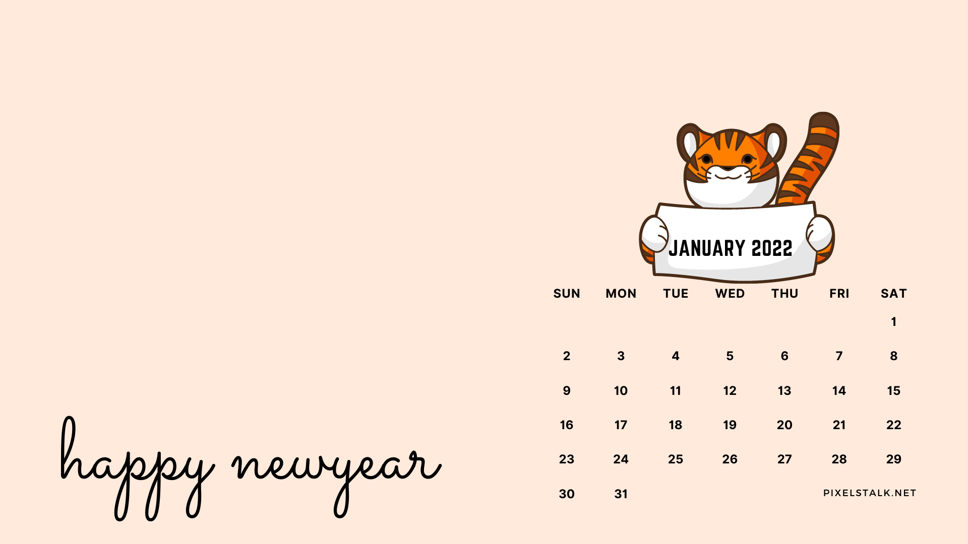 1920x1080 January 2022 Calendar Wallpaper for Desktop, Desktop