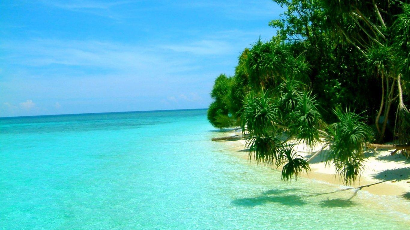 1370x770 Beach: Kwajalein Atoll Marshall Islands Clouds Paradise Water Sea, Desktop