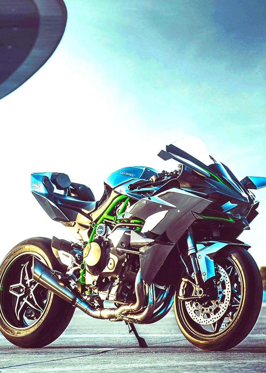 860x1200 Kawasaki Ninja H2R' Poster, picture, Phone